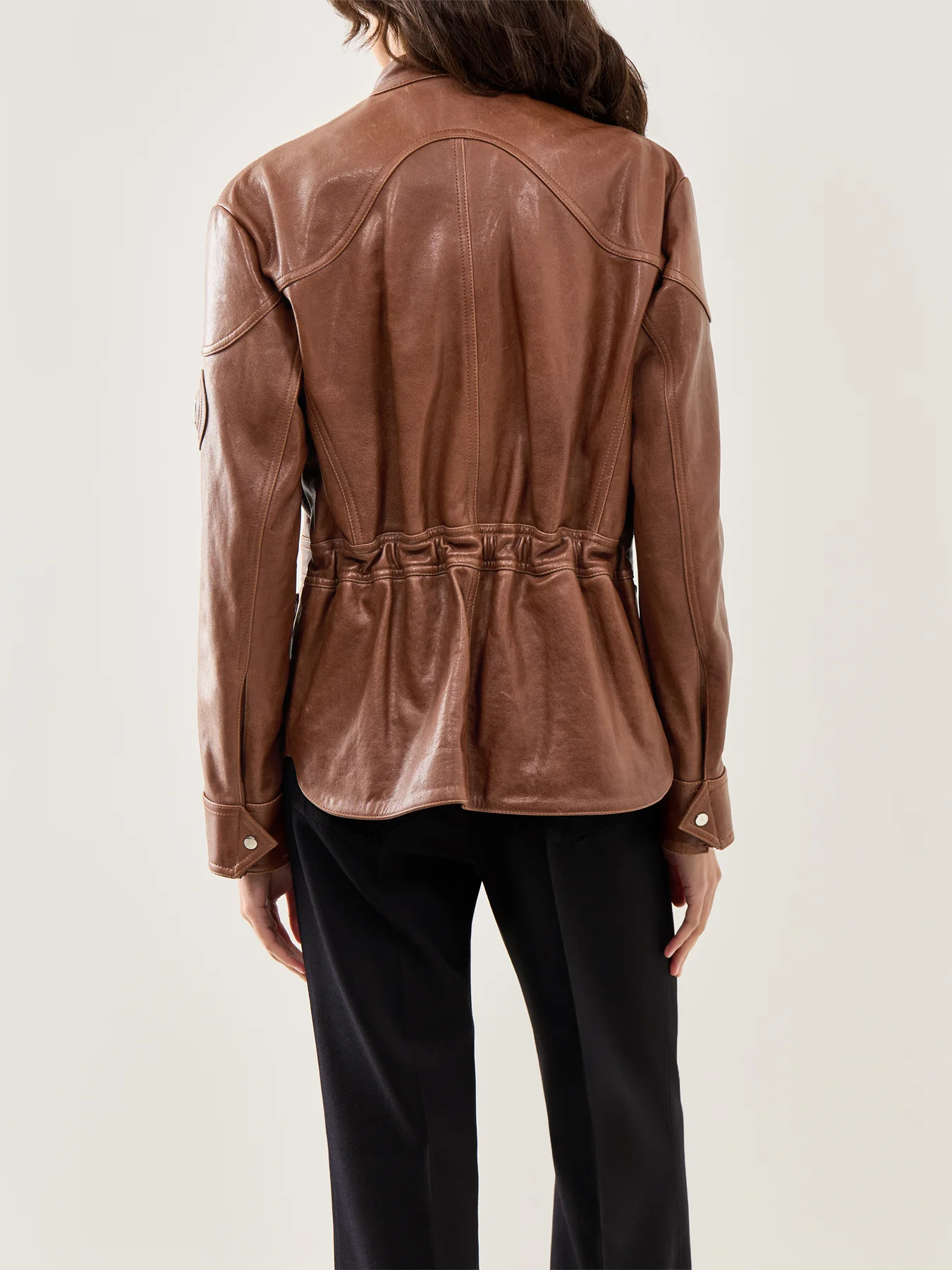 Leather Zip-Front Jacket - Image 5