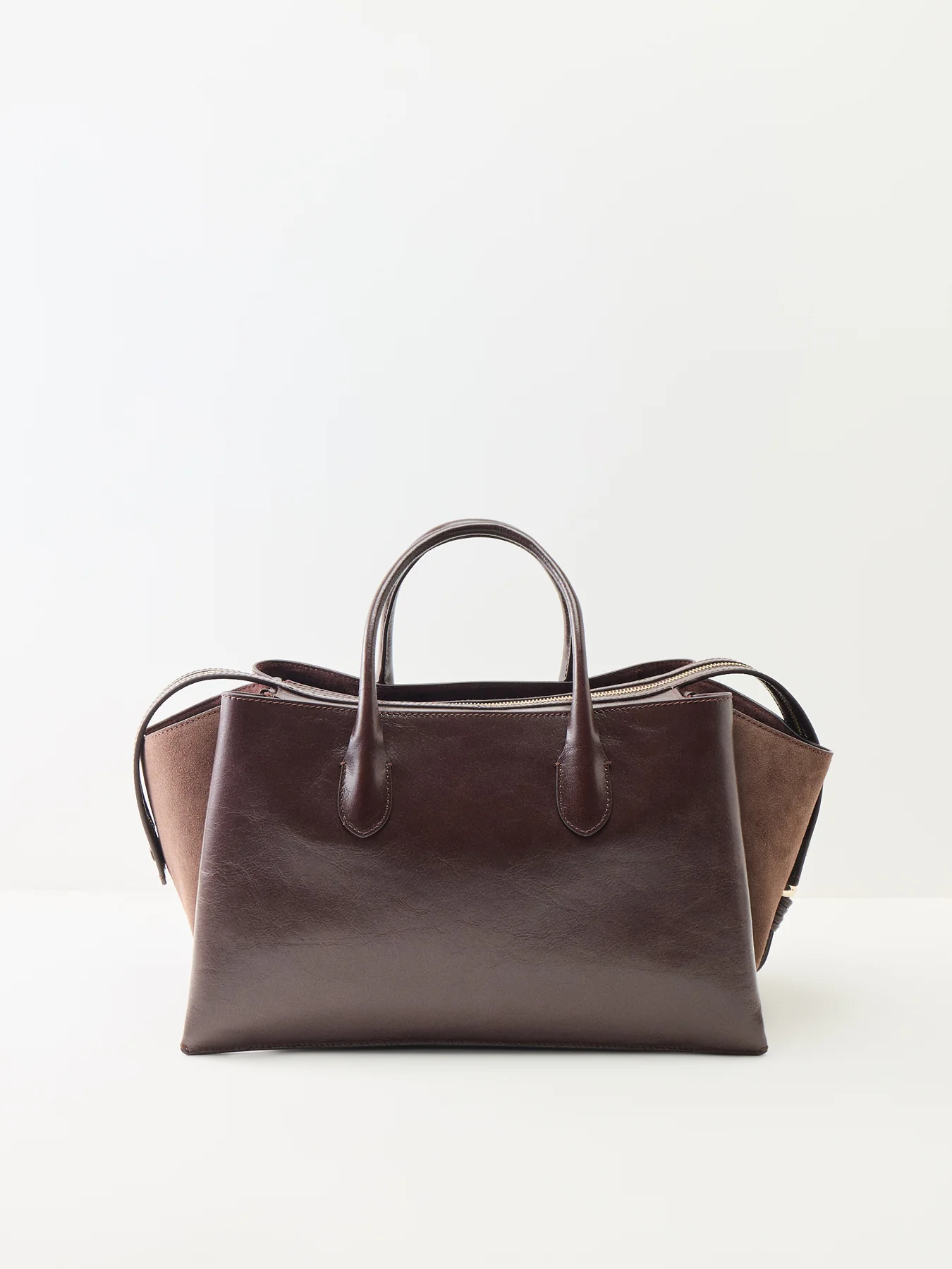 Romilly Large Ziptop Grab Brown - Image 3