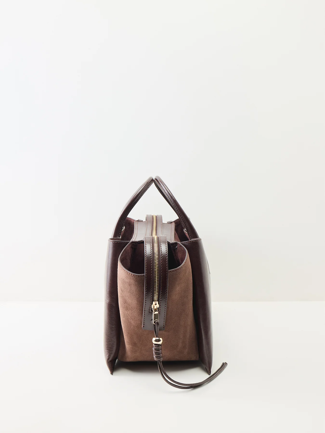 Romilly Large Ziptop Grab Brown - Image 4