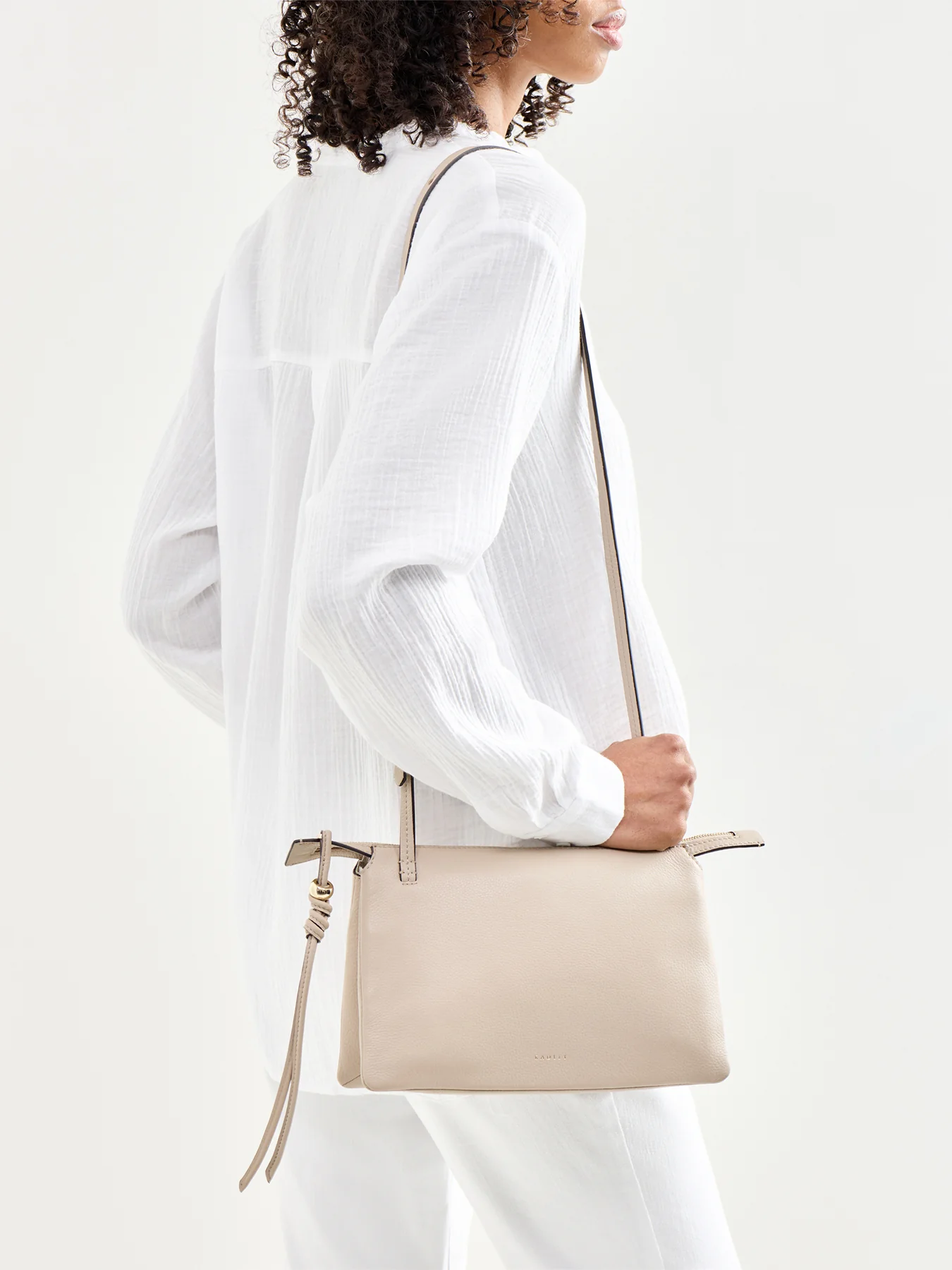 Romilly Medium Ziptop Crossbody Porcini - Image 2