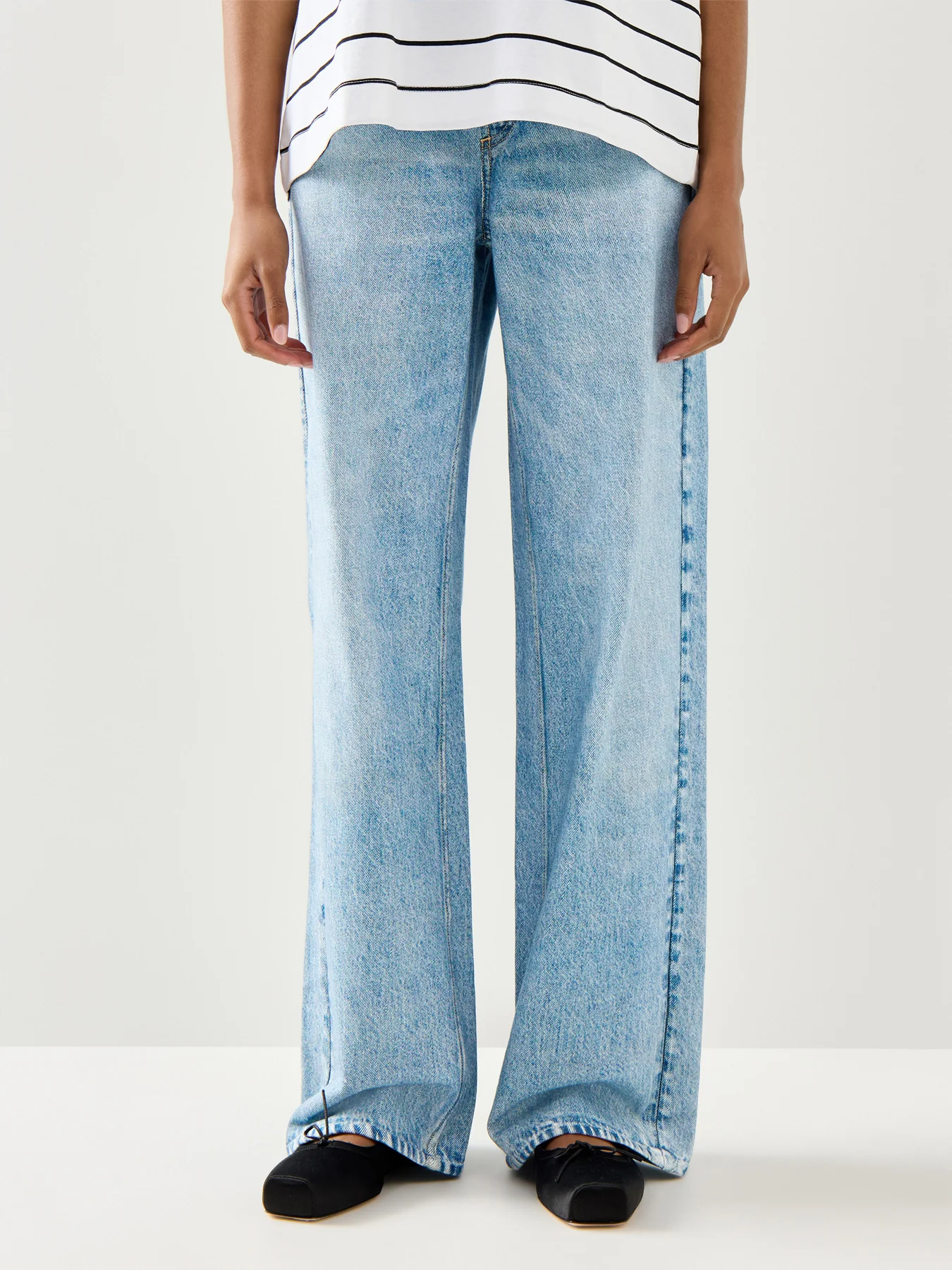 Miramar Wide Leg Trouser Blue - Image 4