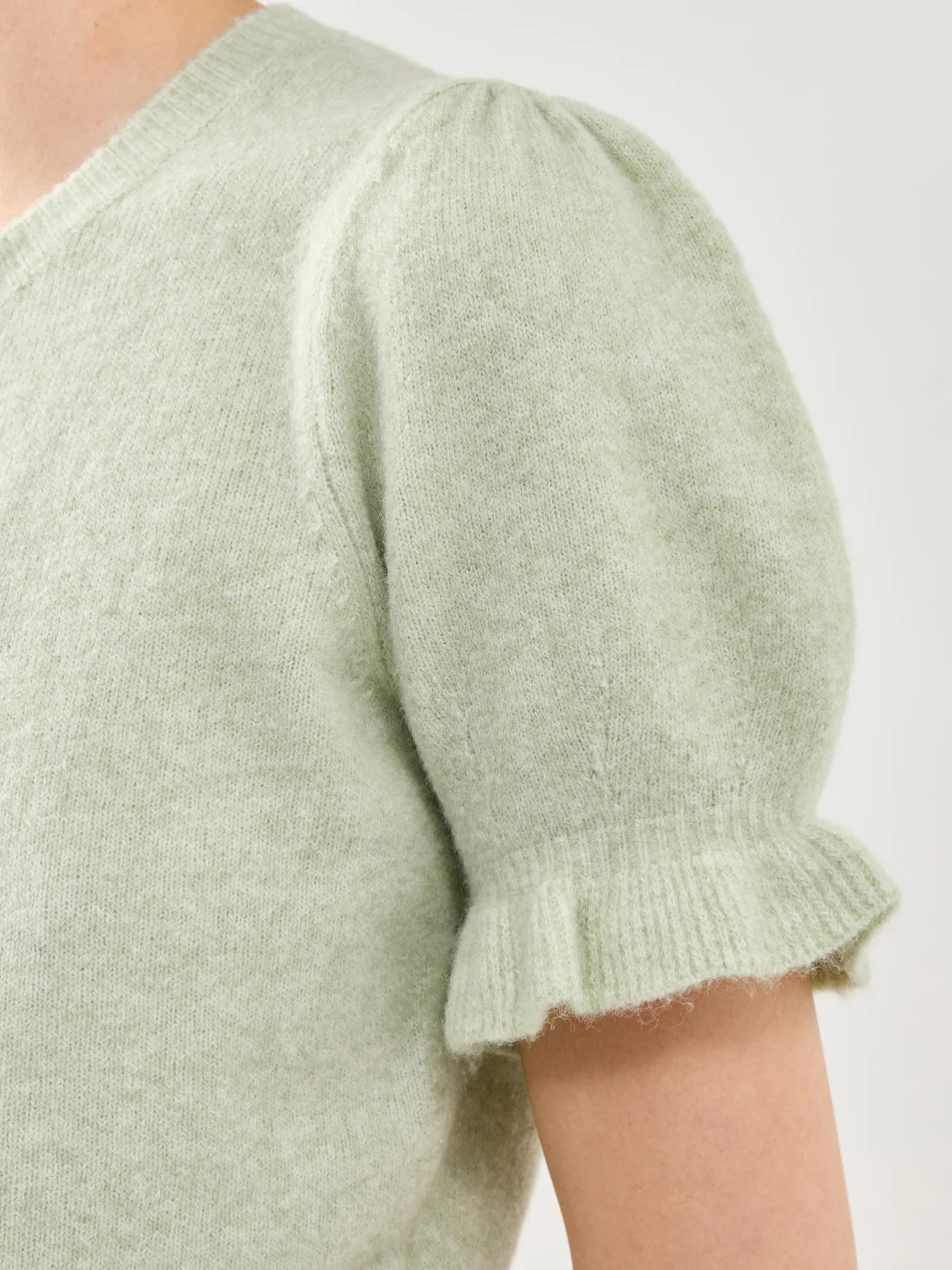 Lora Short Sleeve Button Down Shirt Green - Image 3
