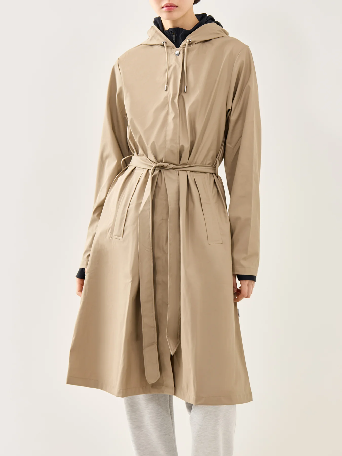 A-Line Longer W Jacket W3 Beige - Image 4