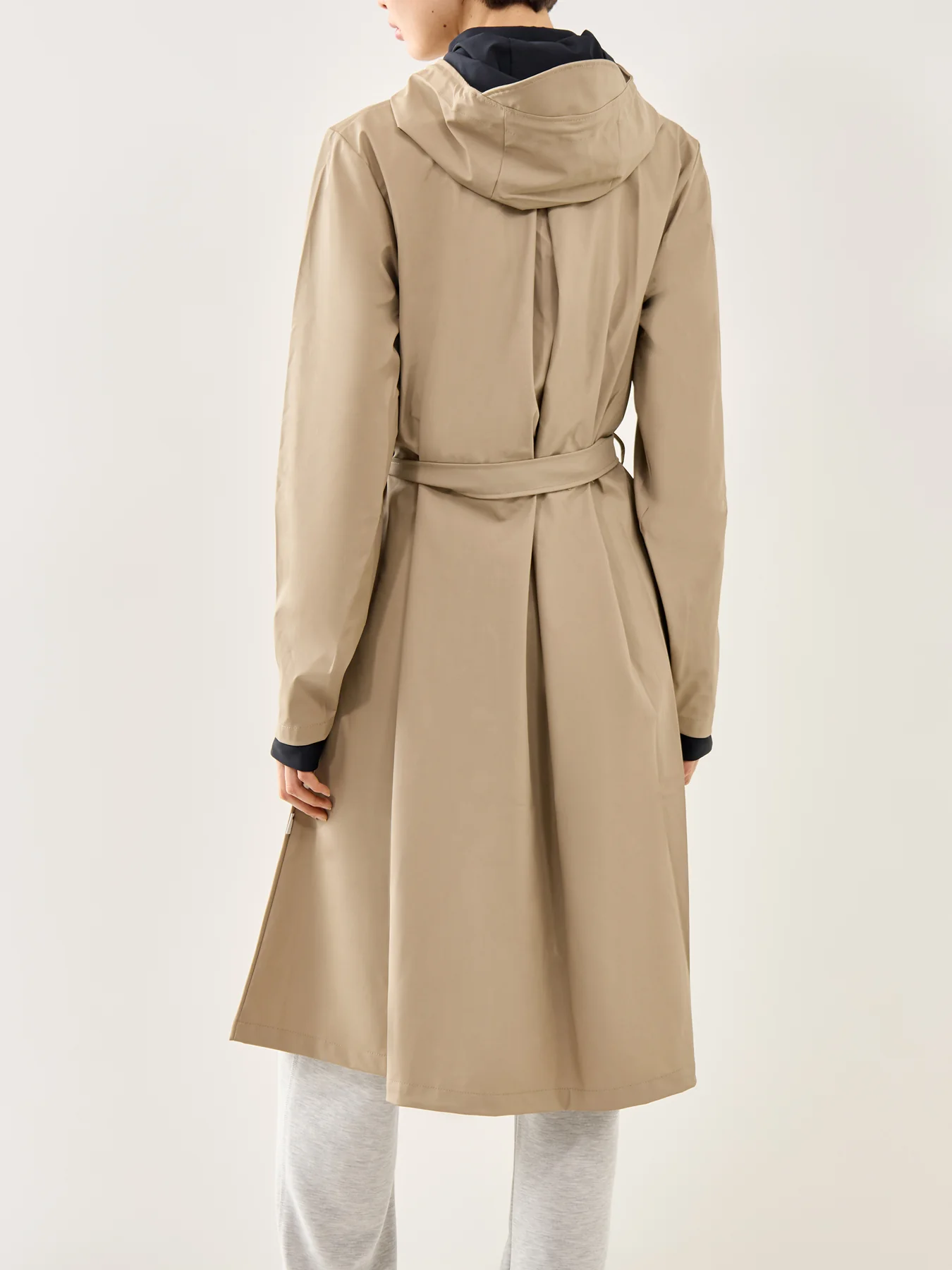 A-Line Longer W Jacket W3 Beige - Image 5