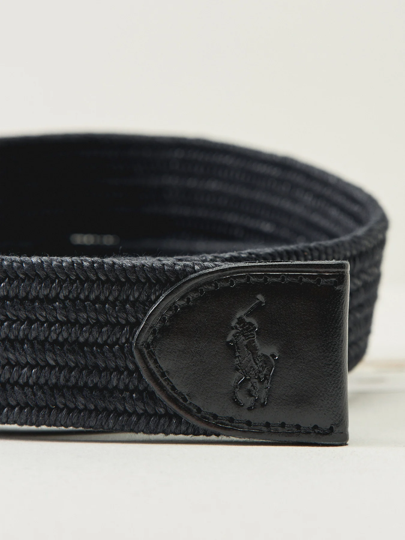 Braid Stretch Casual Belt Black - Image 3