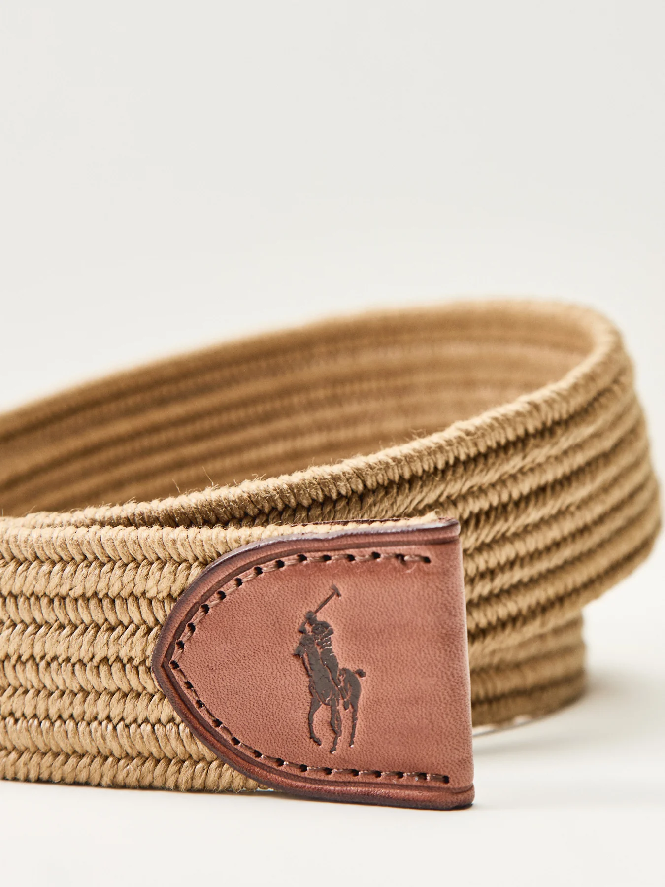 Braid Stretch Casual Belt Brown - Image 3