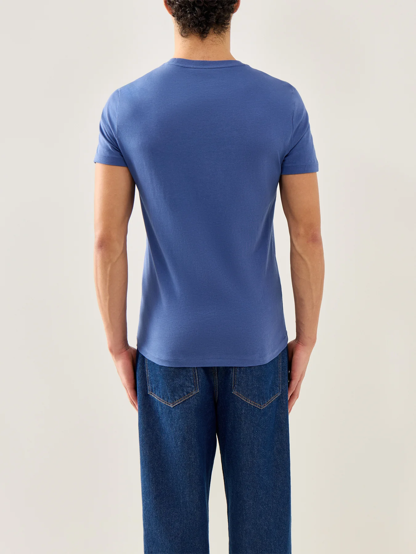 Basic Cotton Tee Navy - Image 5