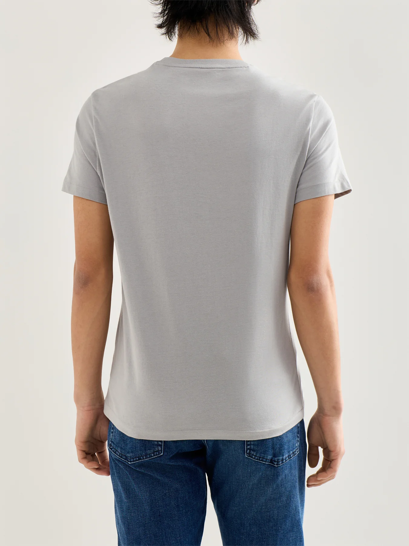 Basic Cotton Tee Grey - Image 5