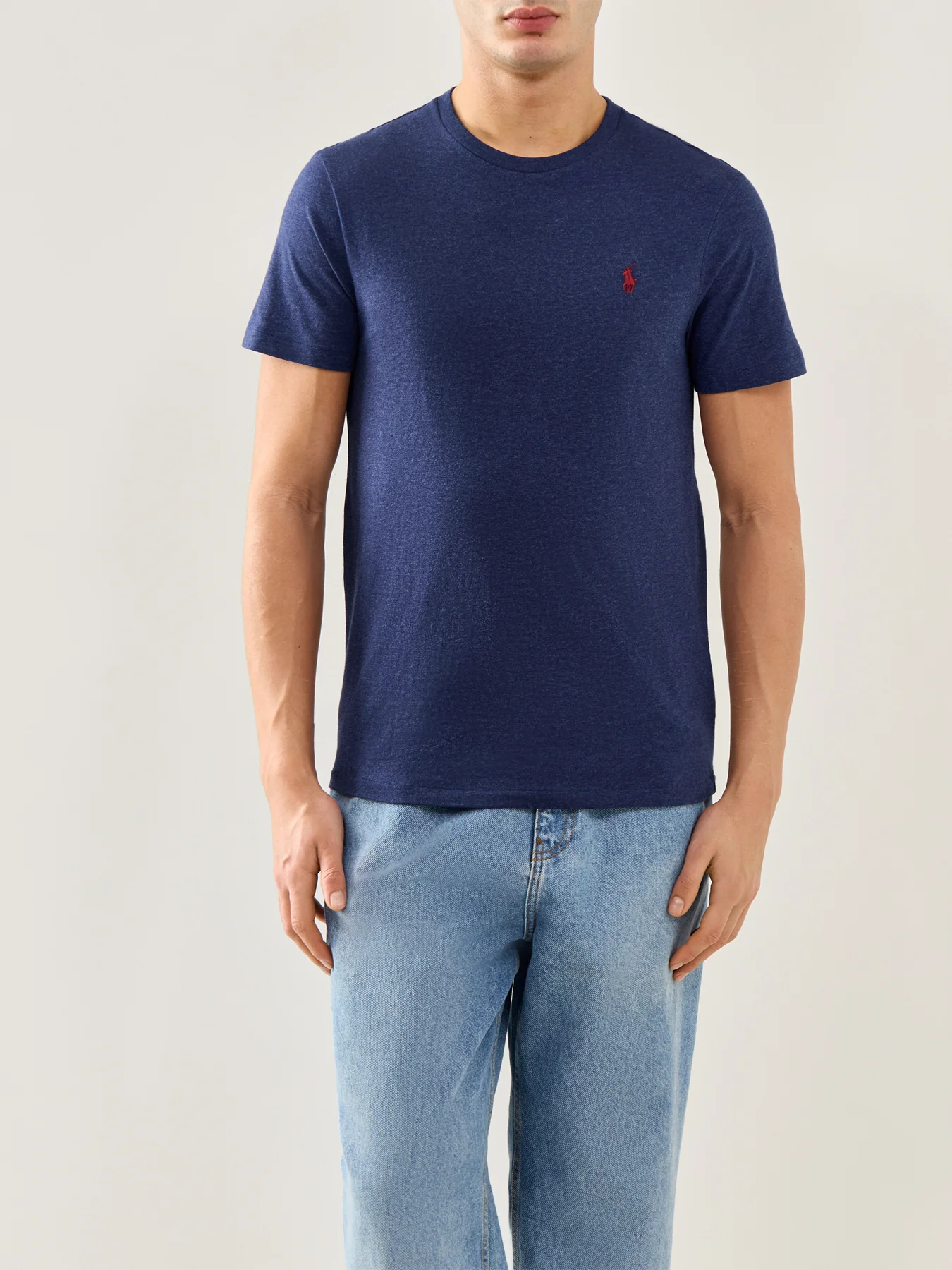 Basic Cotton Tee Navy - Image 4