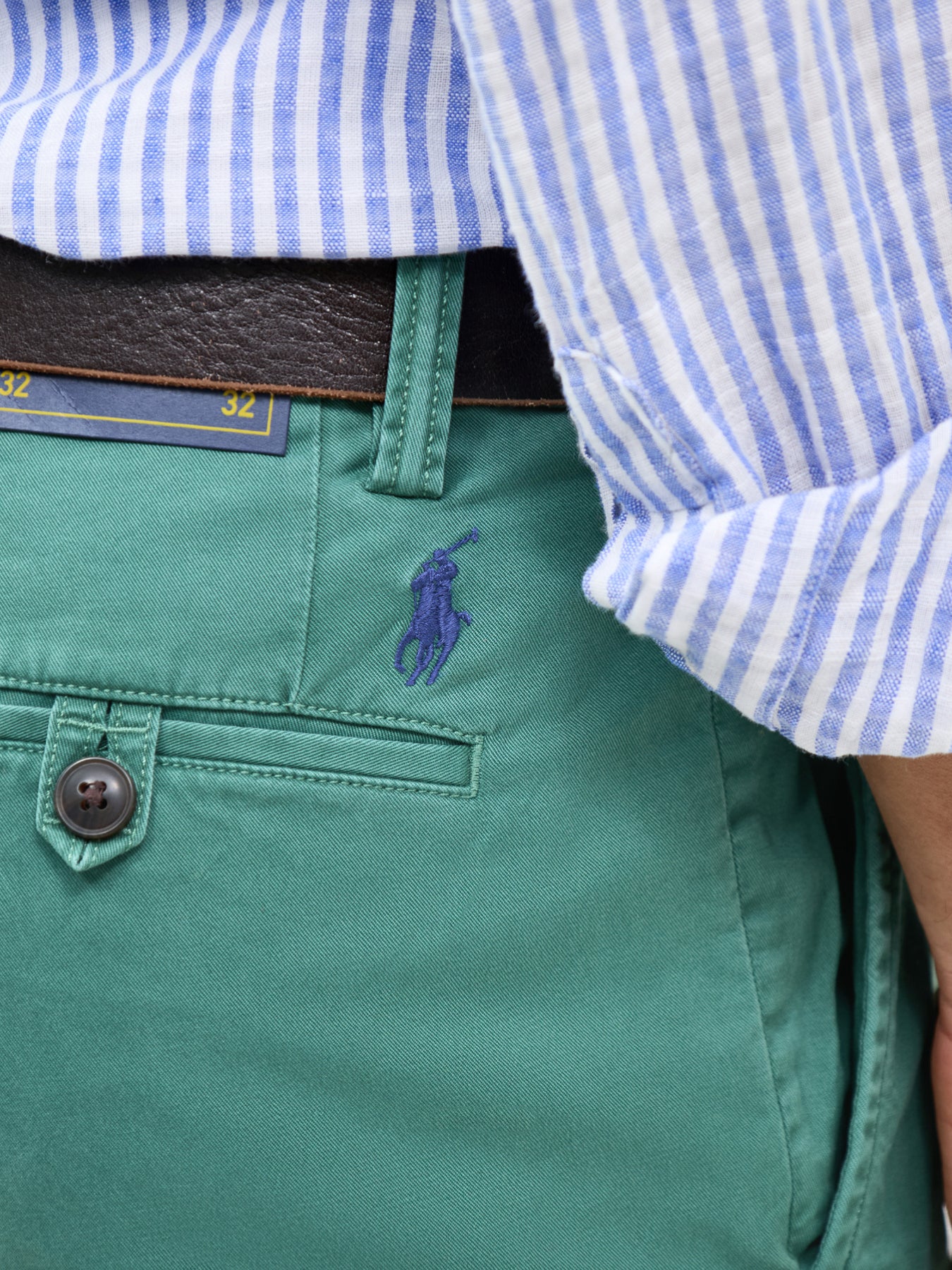 Bedford Chino Trousers Green - Image 3