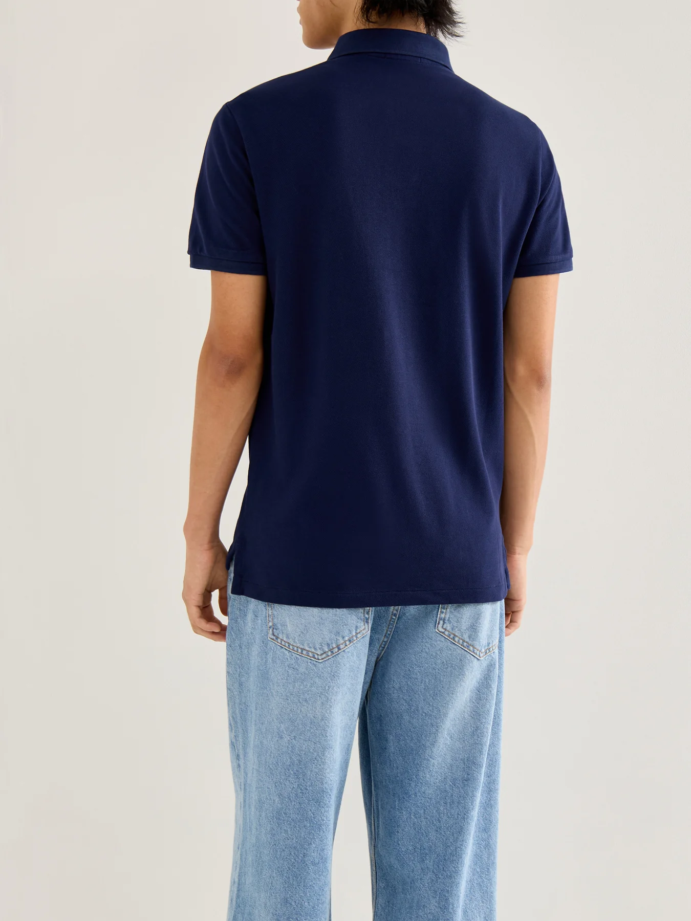Big PP and Crest Polo Short Sleeves Navy - Image 5