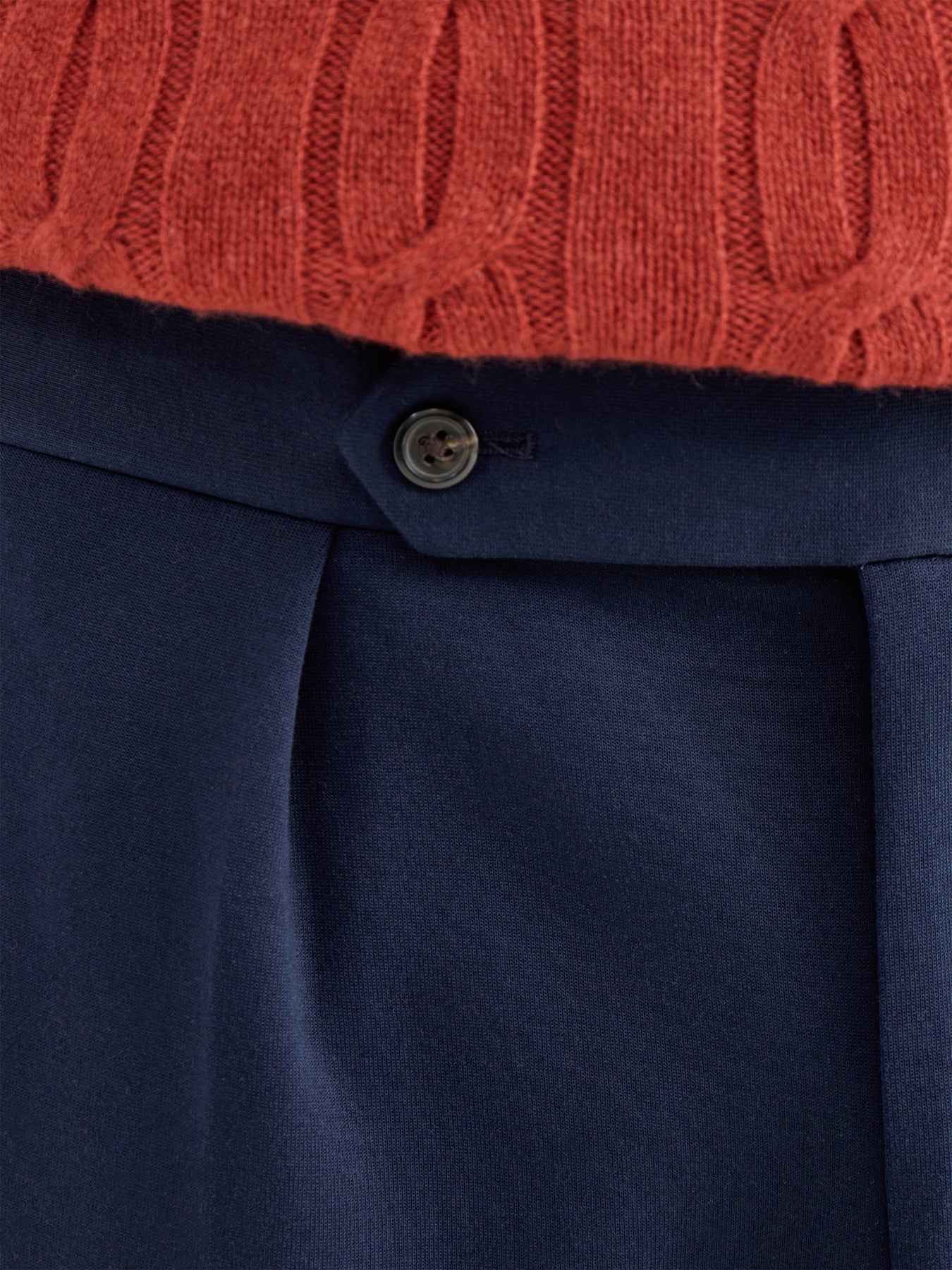 Brad Double Knit Trousers Navy - Image 3