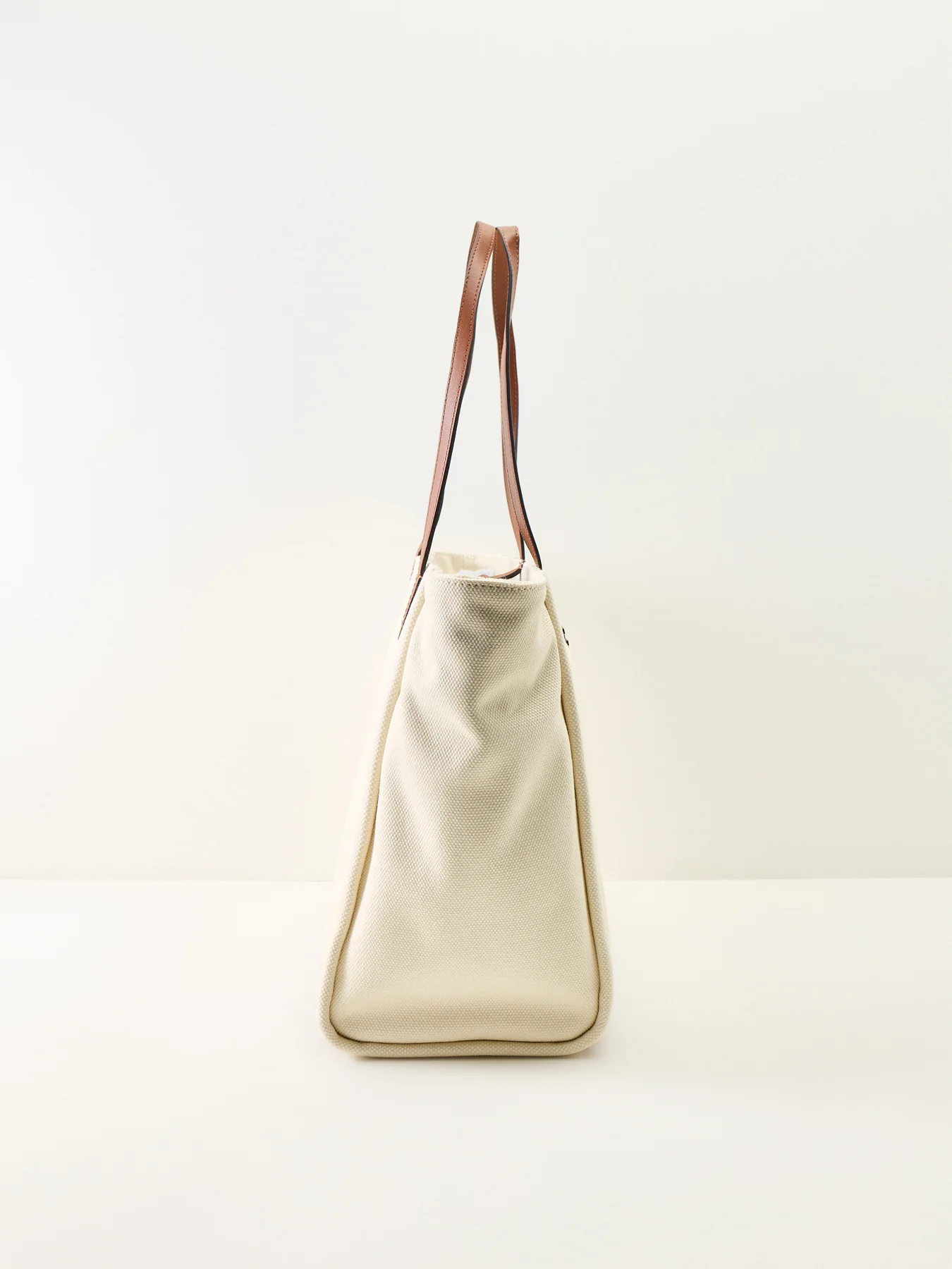 Cameryn Large Canvas Tote Bag Neutral - Image 4
