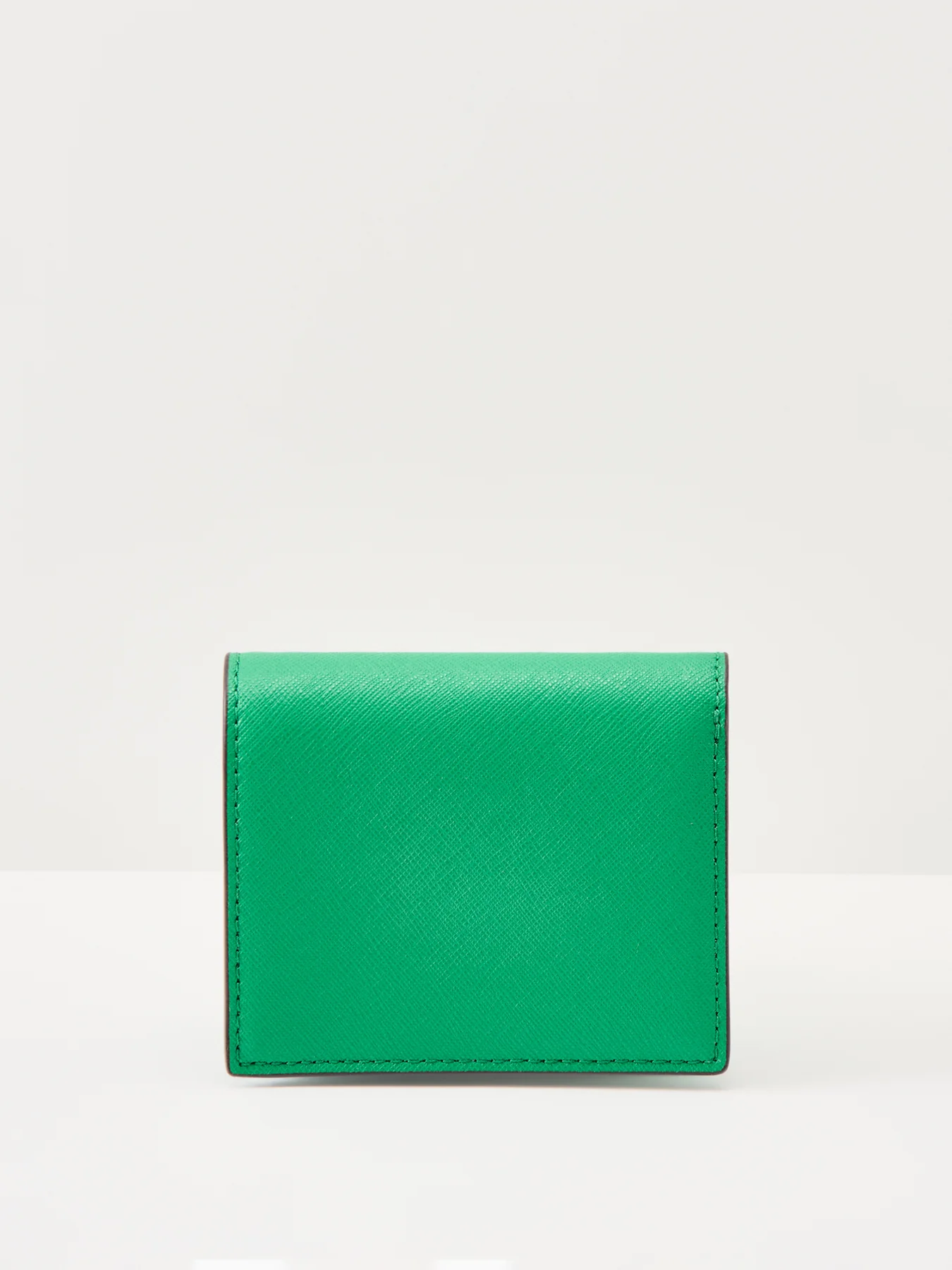 Compact Small Leather Wallet Green - Image 2