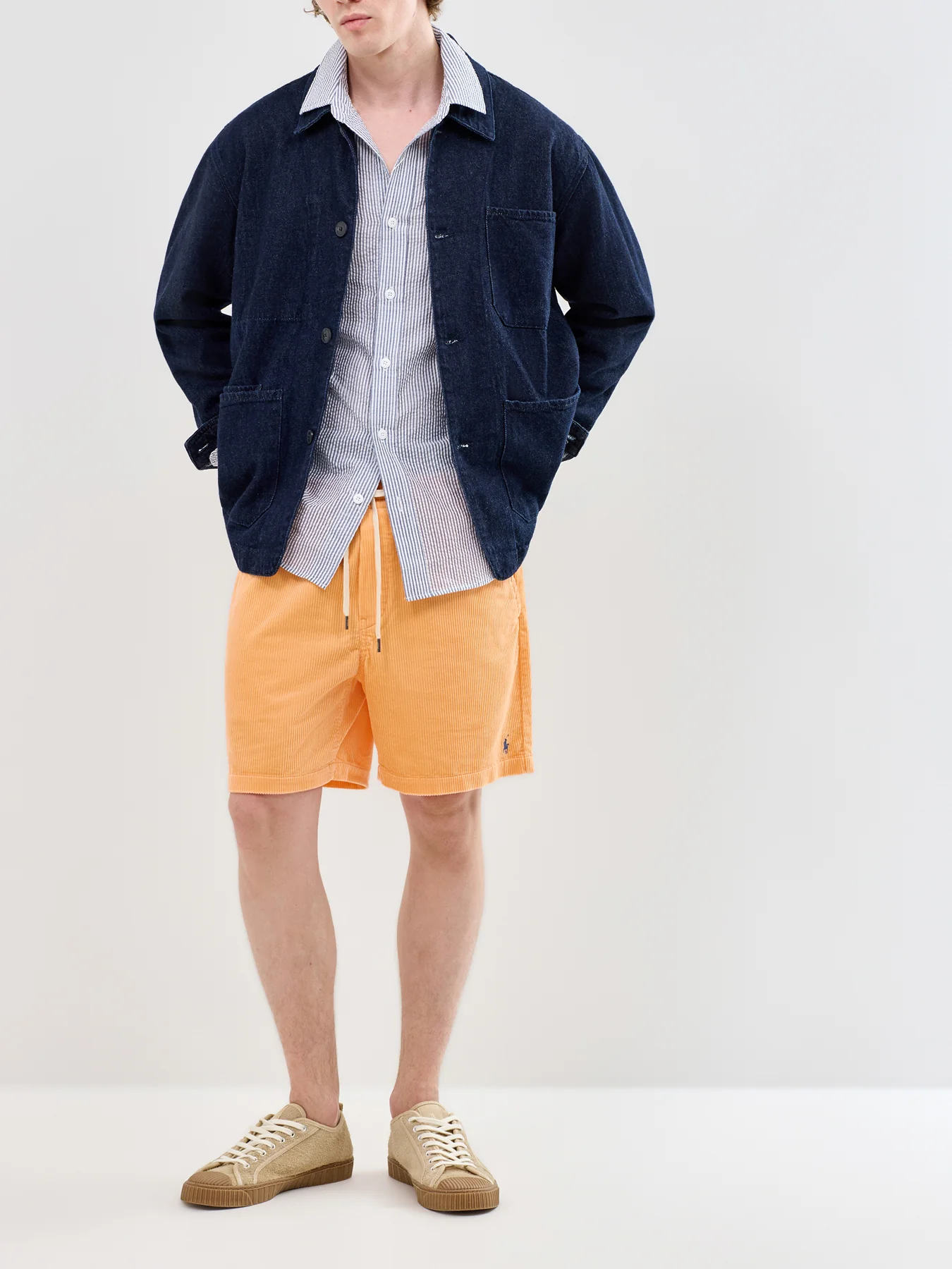 Corduroy Shorts Orange - Image 2