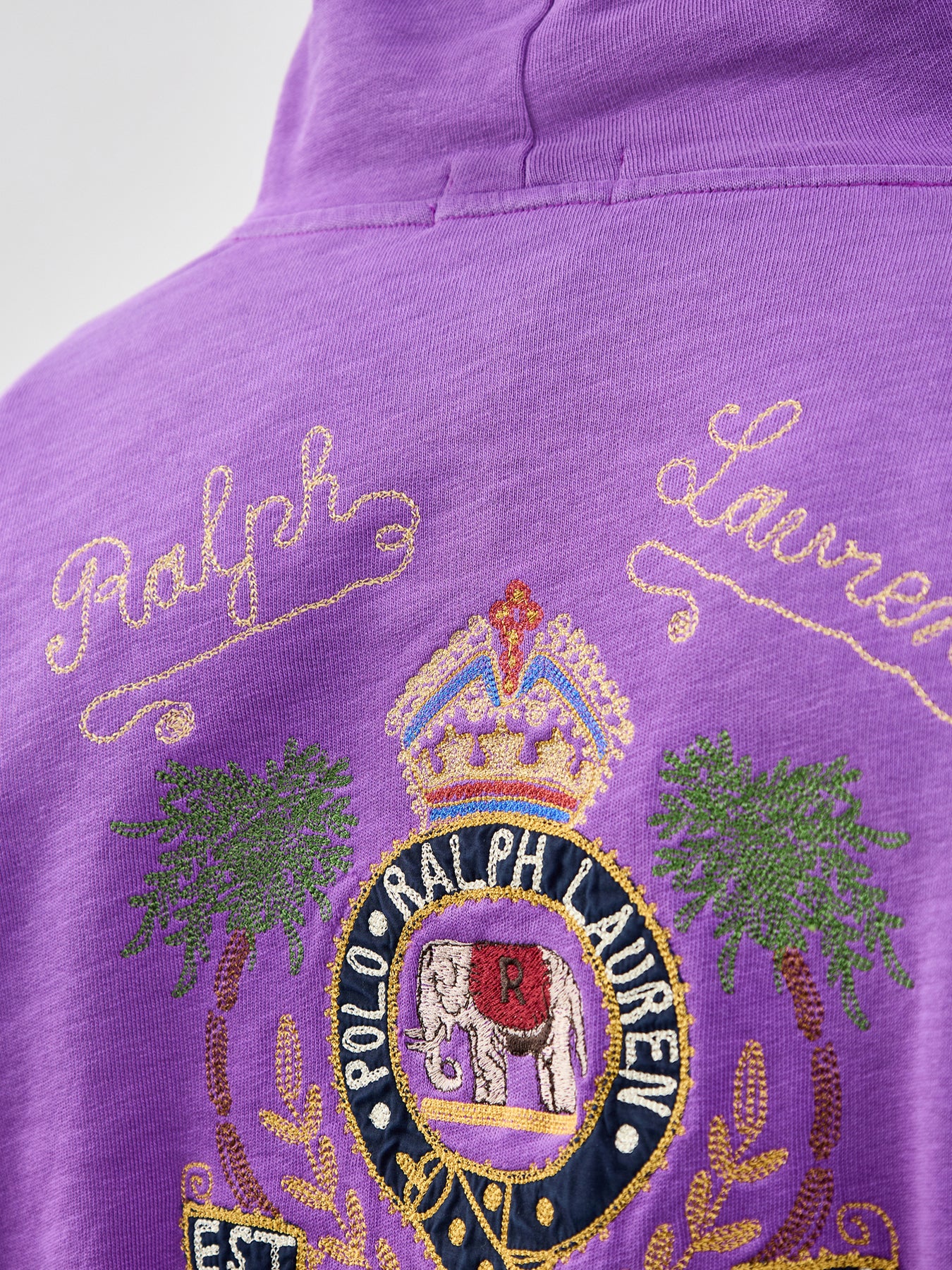Crest Overhead Hoodie Purple - Image 3