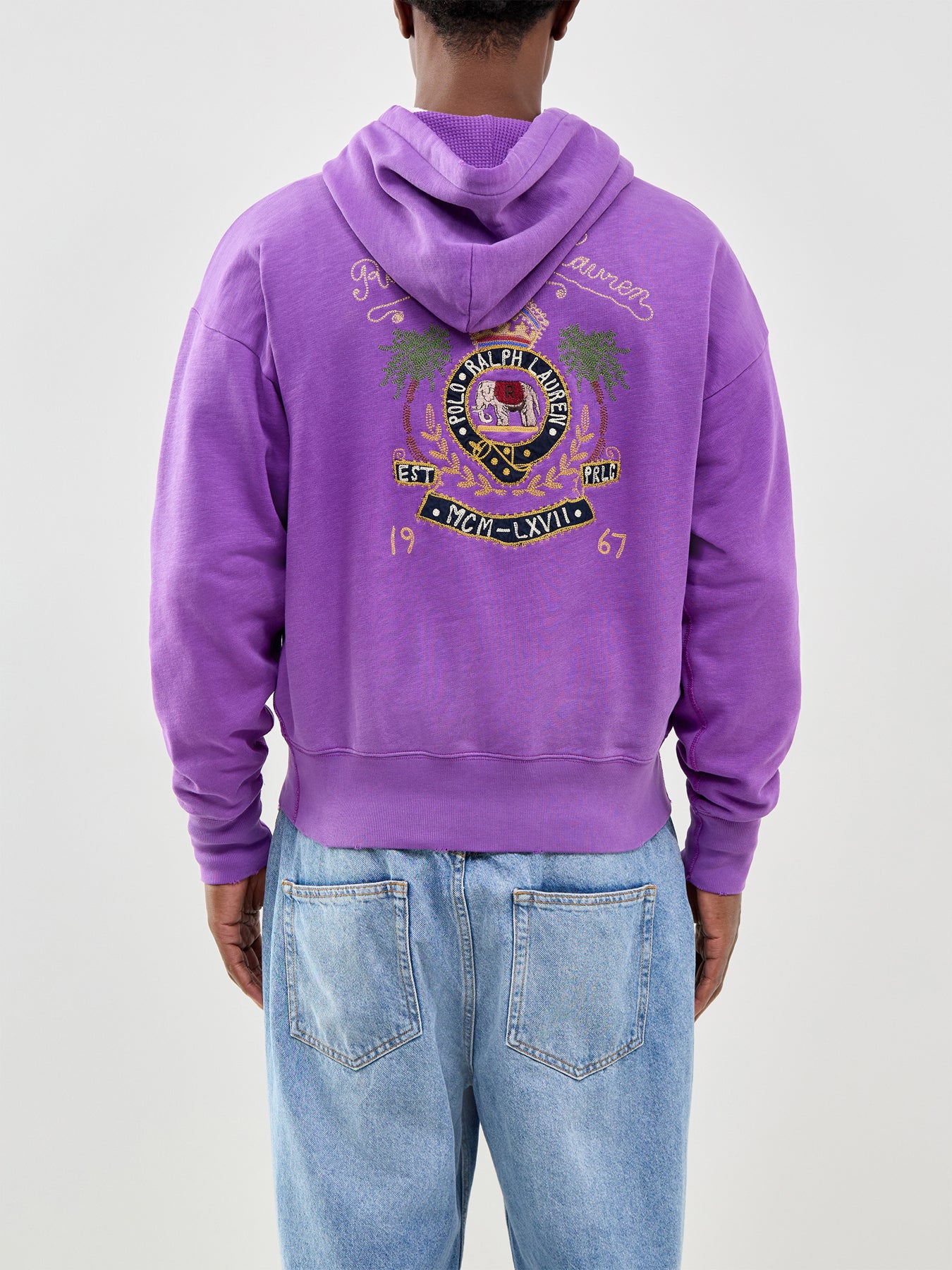 Crest Overhead Hoodie Purple - Image 5