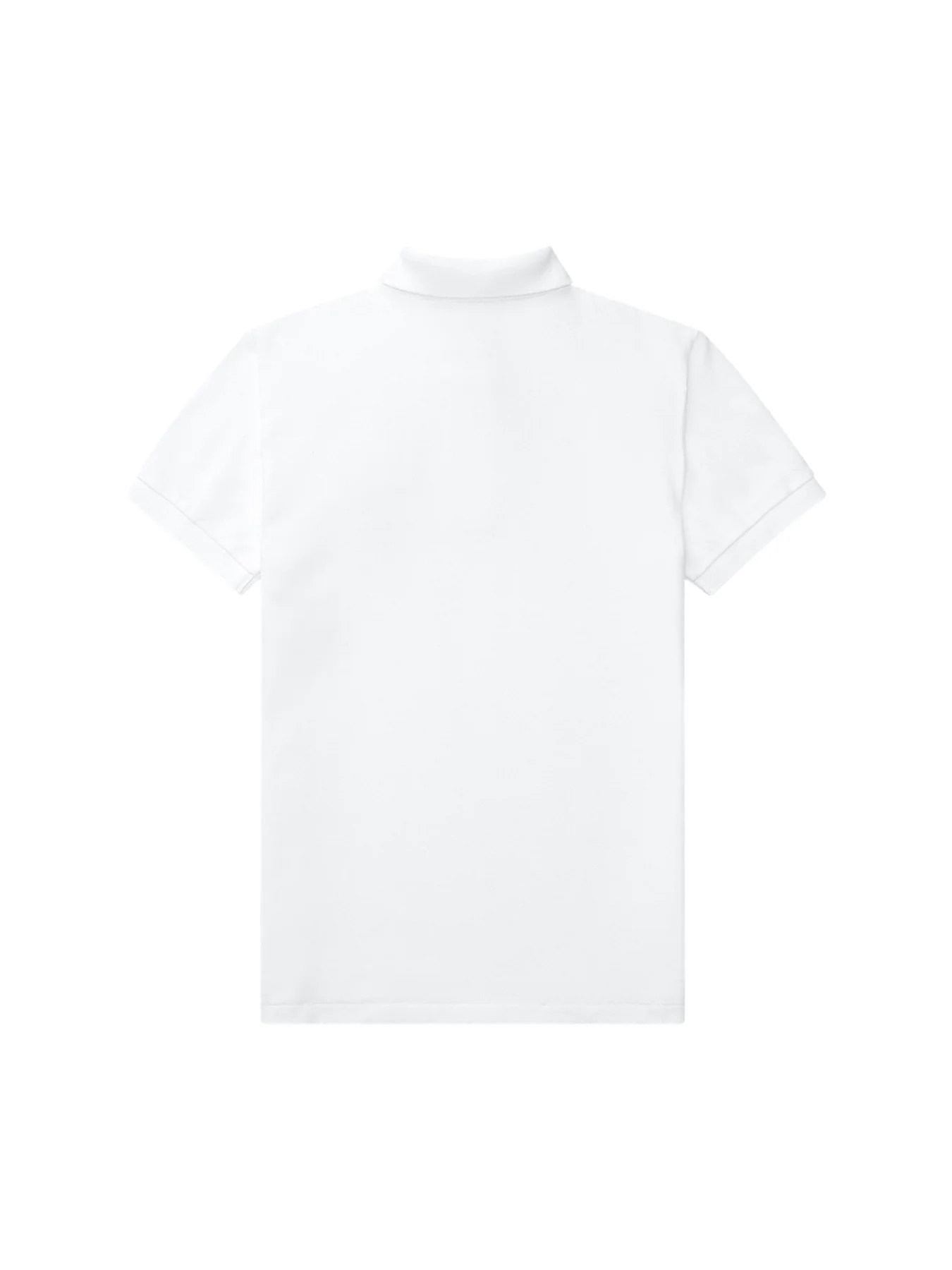 Slim Fit Cotton Polo White - Image 2
