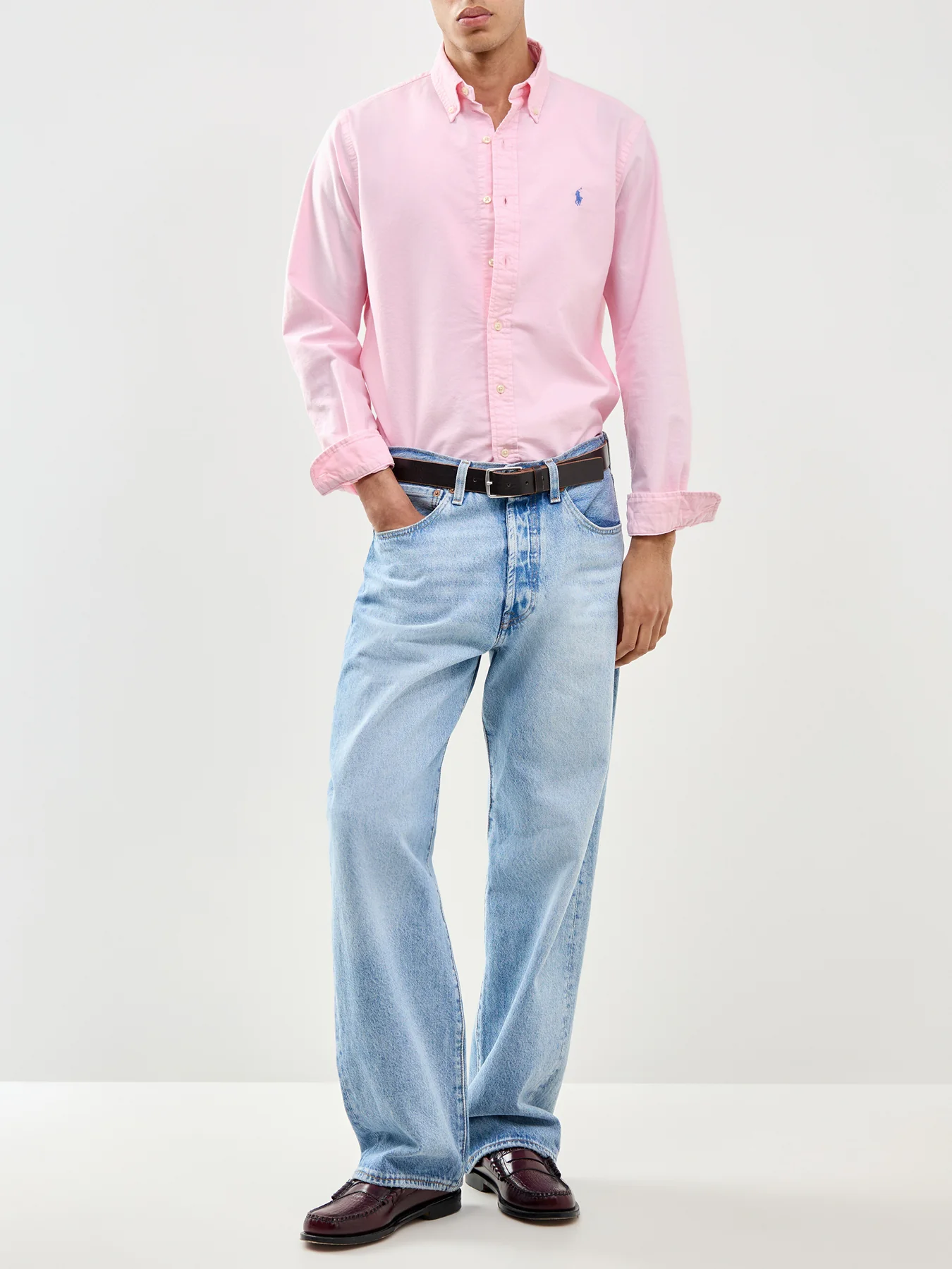Custom Fit Oxford Shirt Pink - Image 2