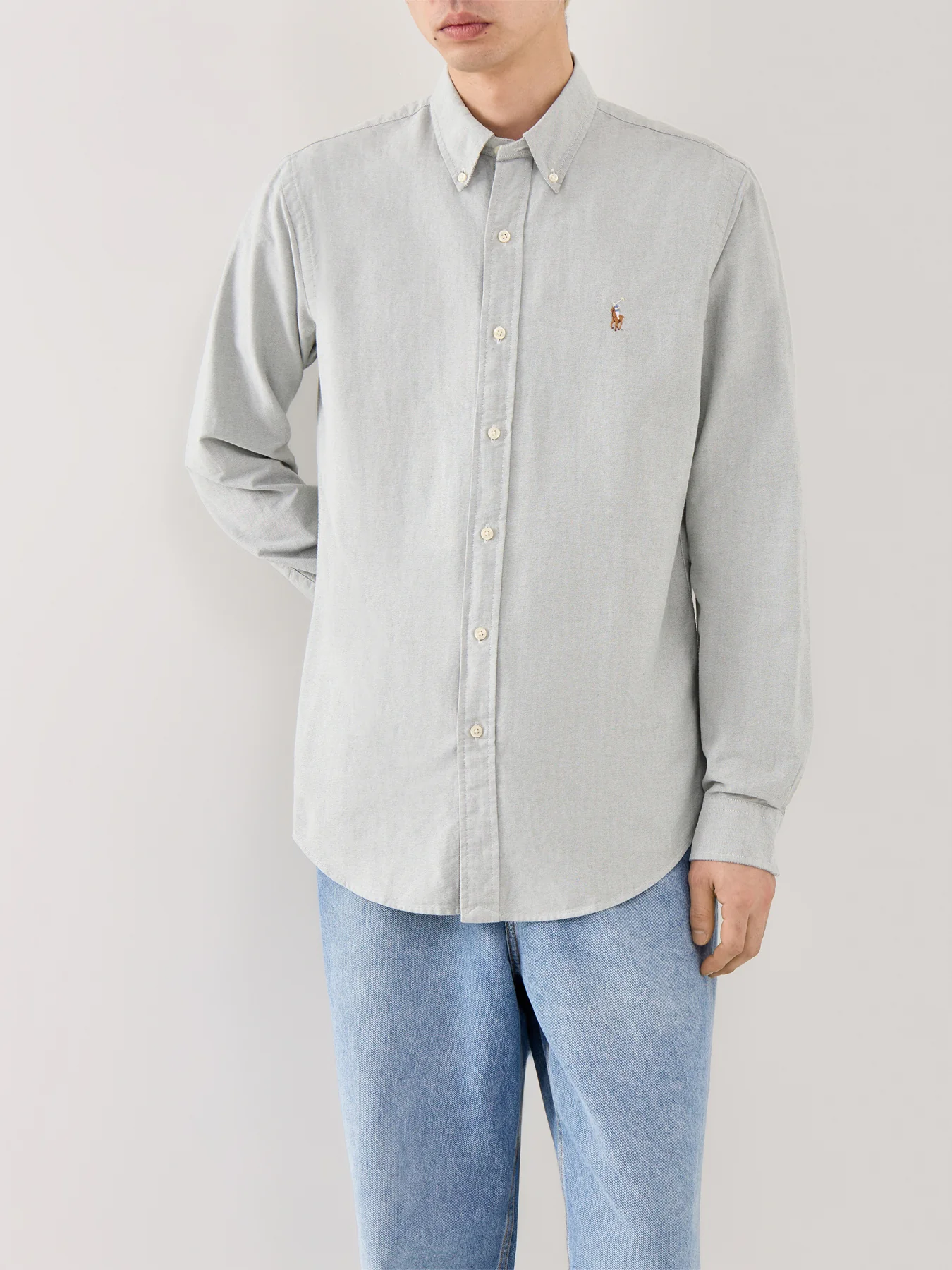 Custom Fit Oxford Shirt Green - Image 4