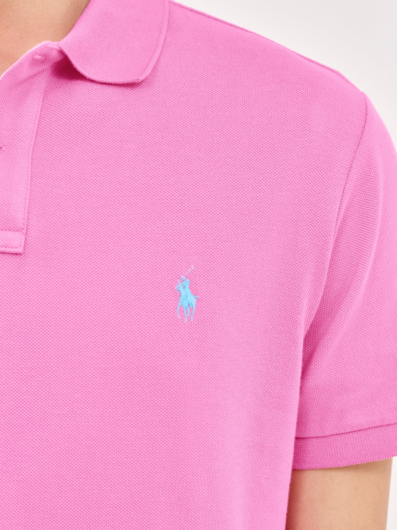 Custom Fit Polo Shirt Pink - Image 3
