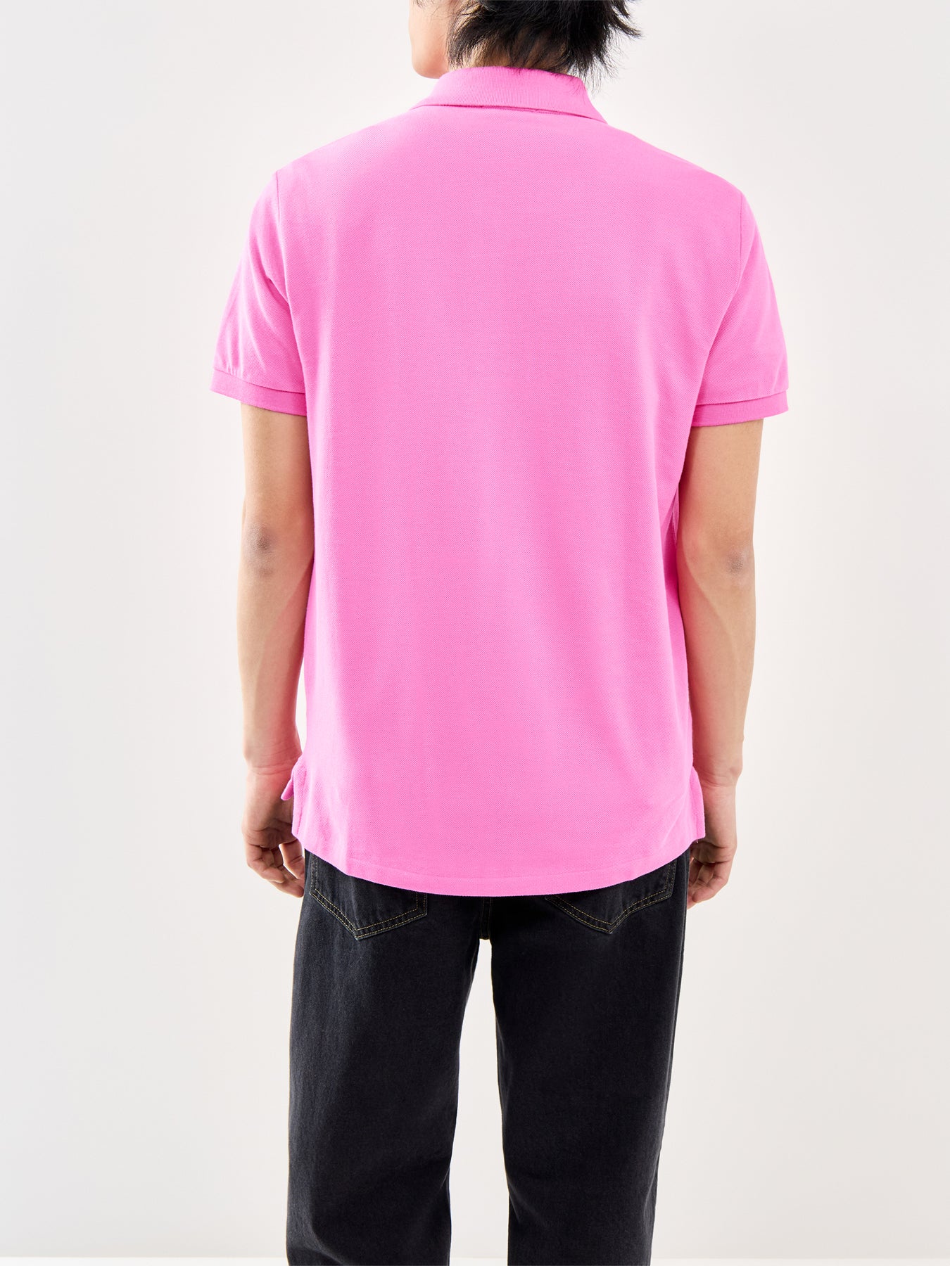Custom Fit Polo Shirt Pink - Image 5