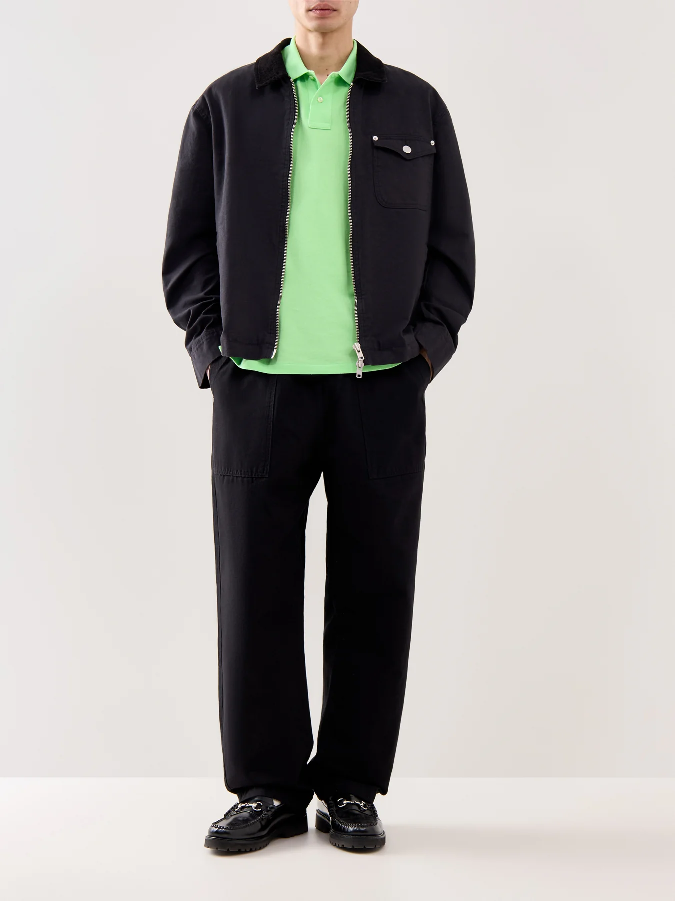 Custom Fit Polo Shirt Green - Image 2