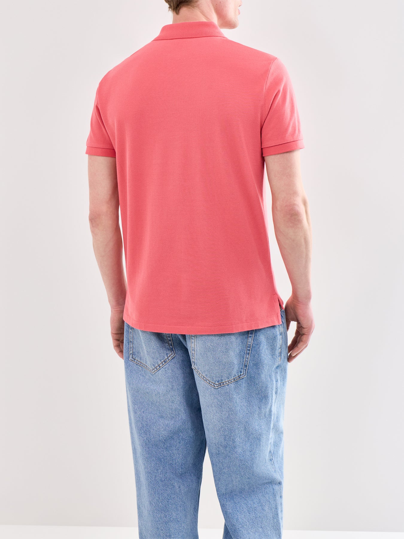 Custom Fit Polo Shirt Red - Image 5