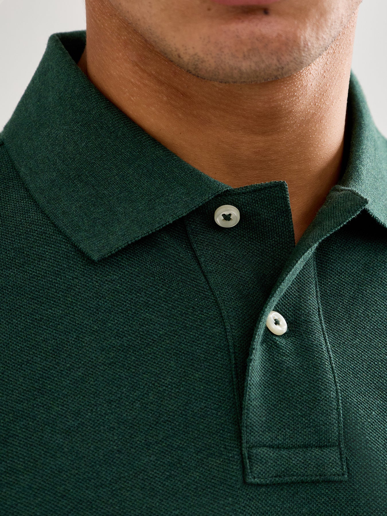 Custom Fit Cotton Polo Top Green - Image 3