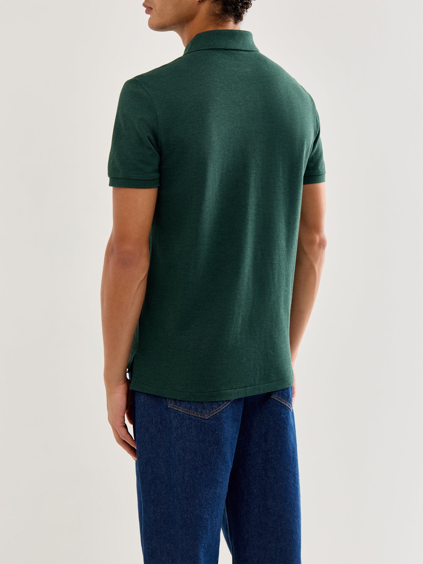 Custom Fit Cotton Polo Top Green - Image 5