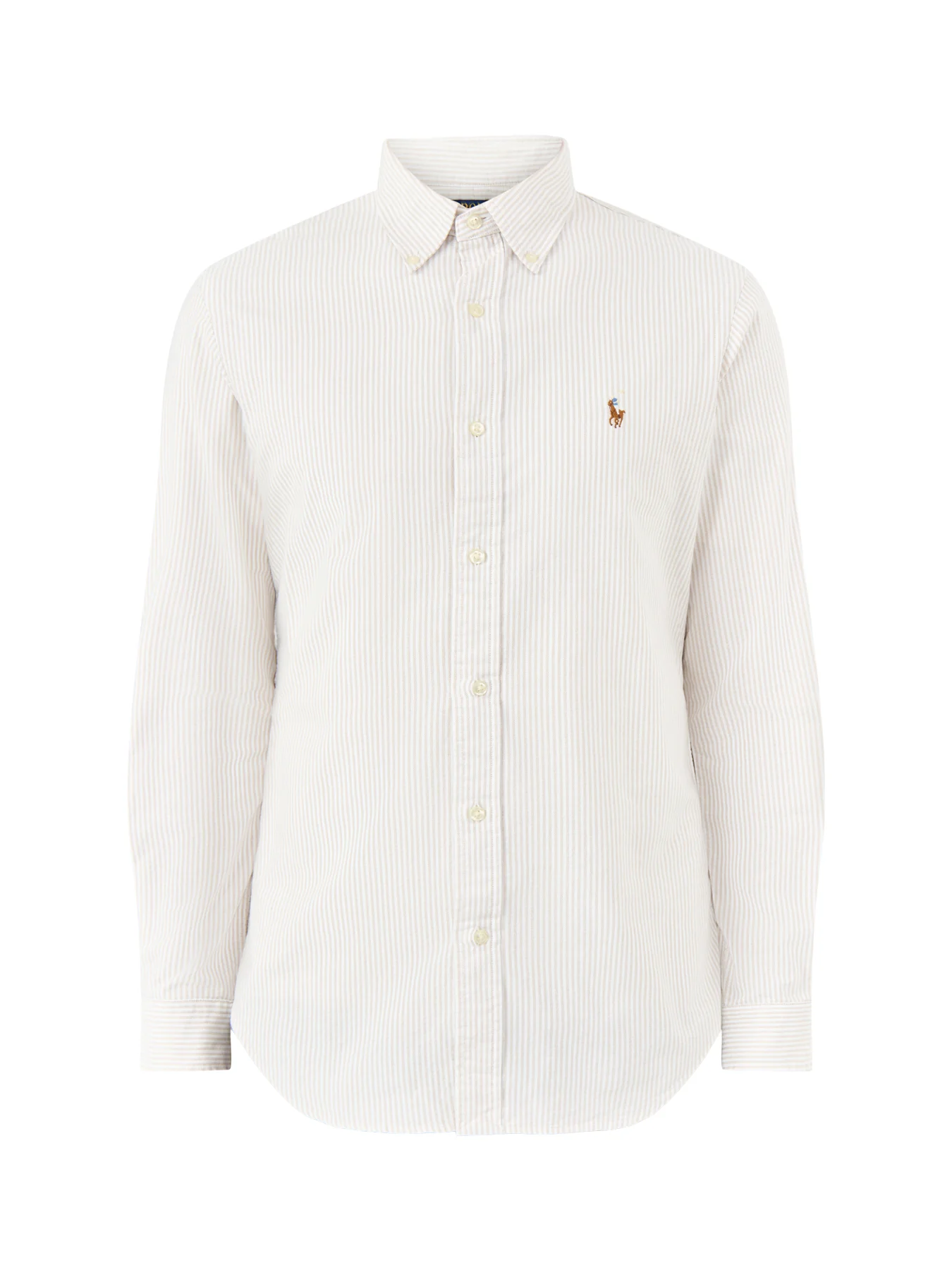 Striped Oxford Shirt Beige