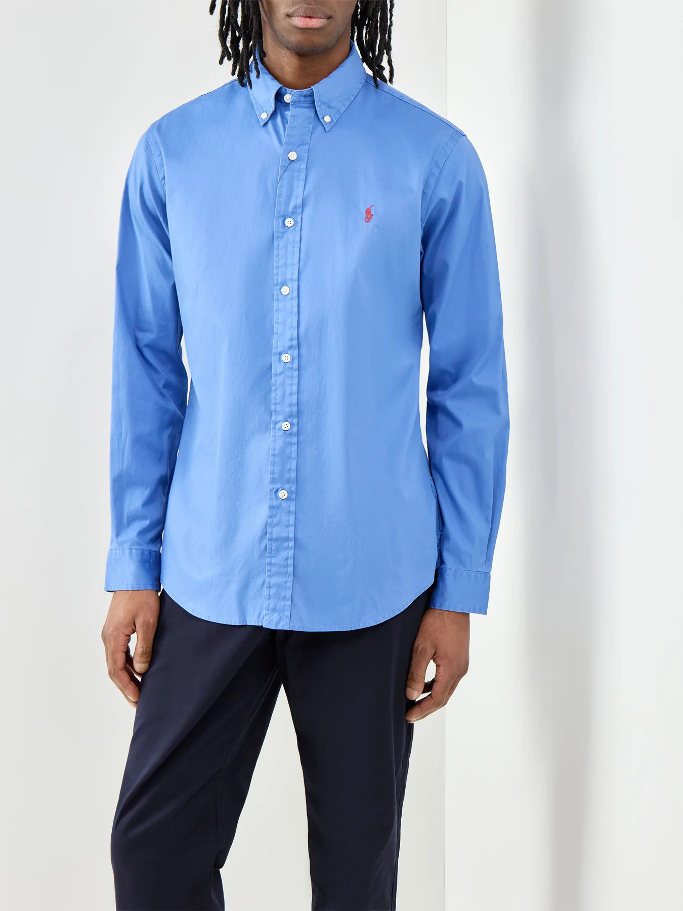 Ralph Lauren Custom Fit Twill Shirt Nimes Blue - Image 4
