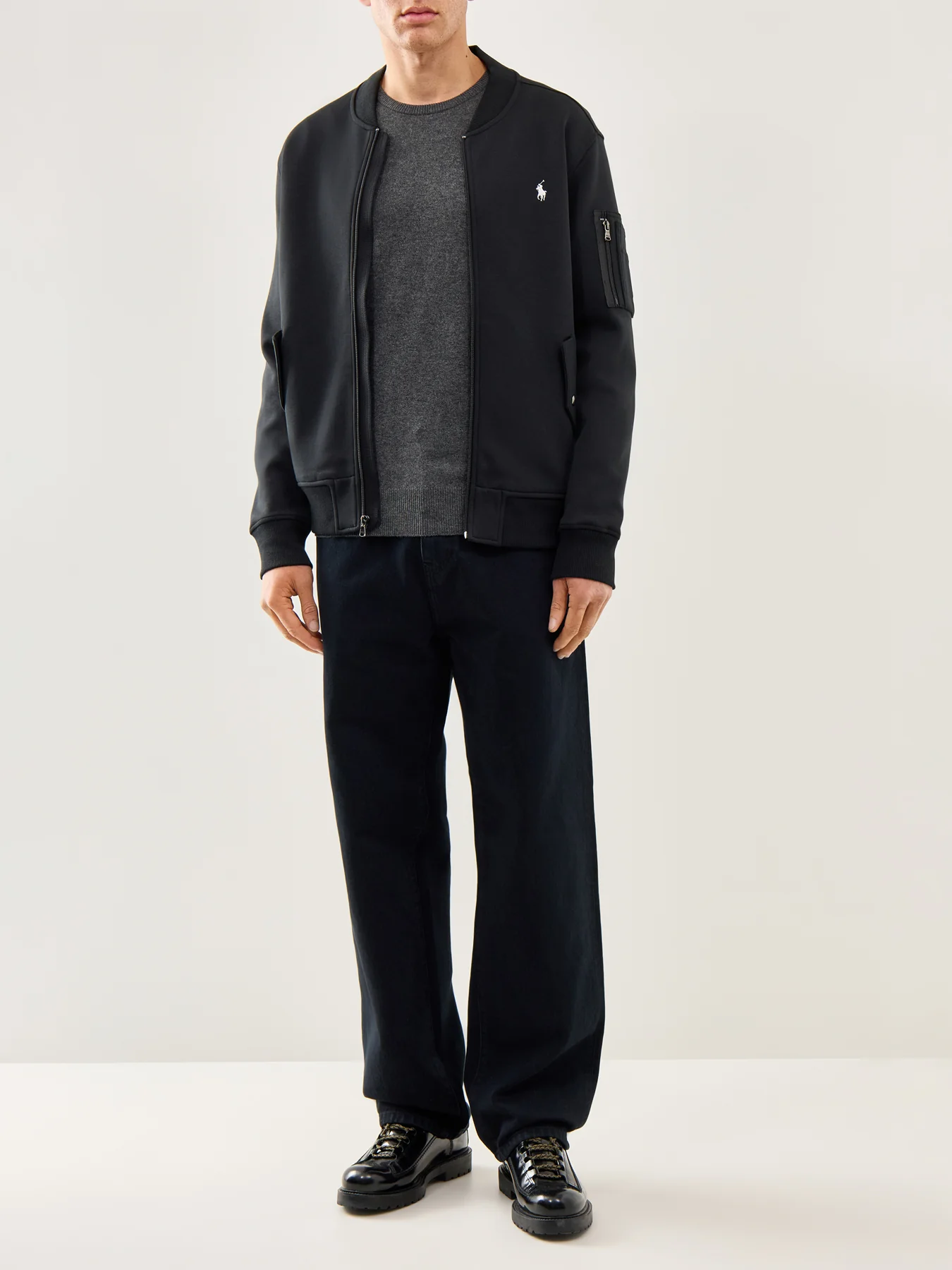 Double Knit Bomber Black - Image 2