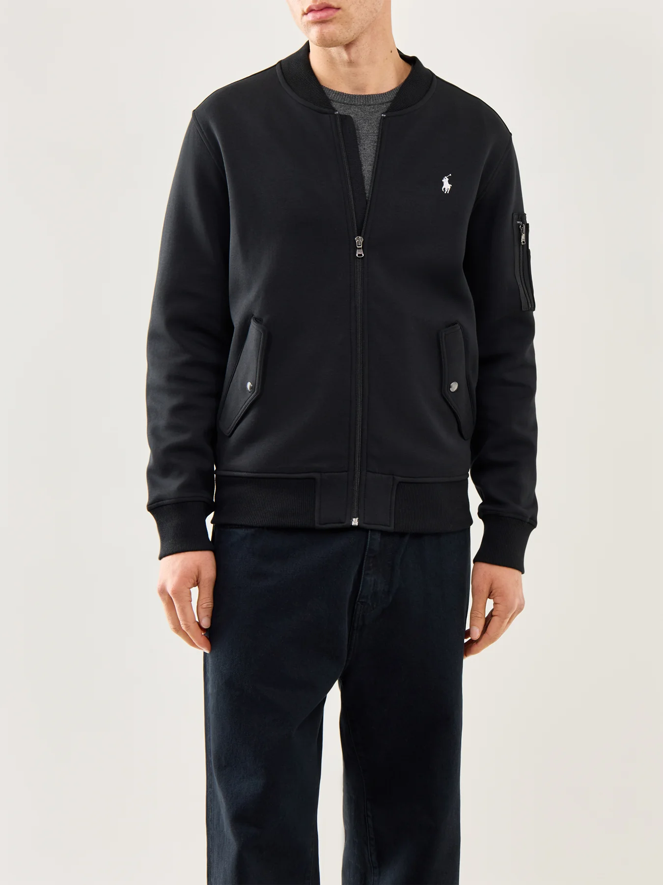 Double Knit Bomber Black - Image 4