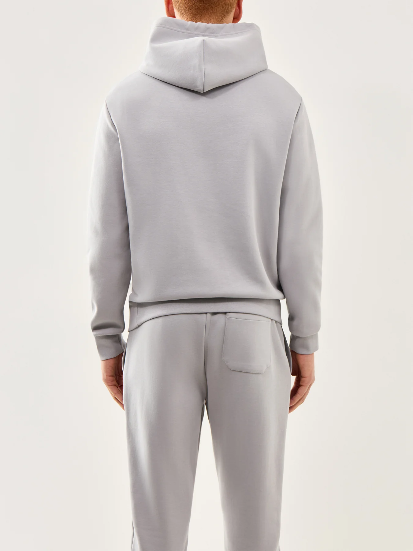Double Knit Central Rope Logo Hoodie Grey - Image 5