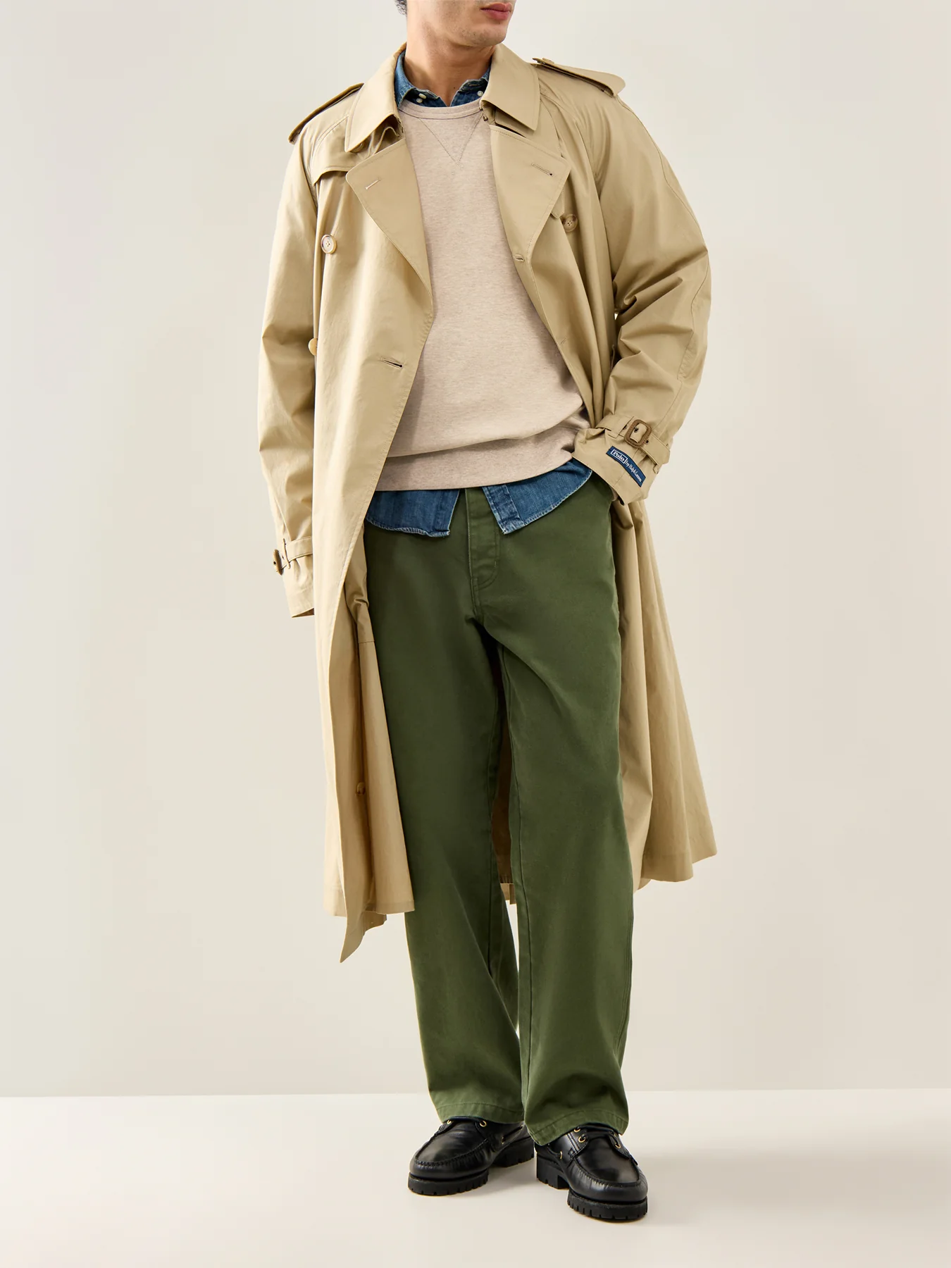 Double Knit Crew Sweat Beige - Image 2