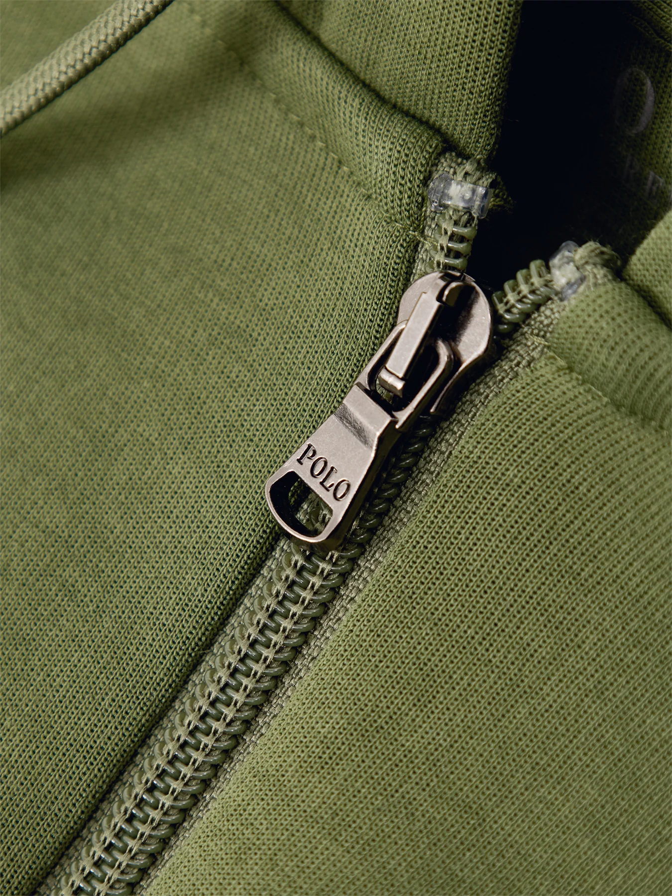 Double Knit Hoodie Olive - Image 3
