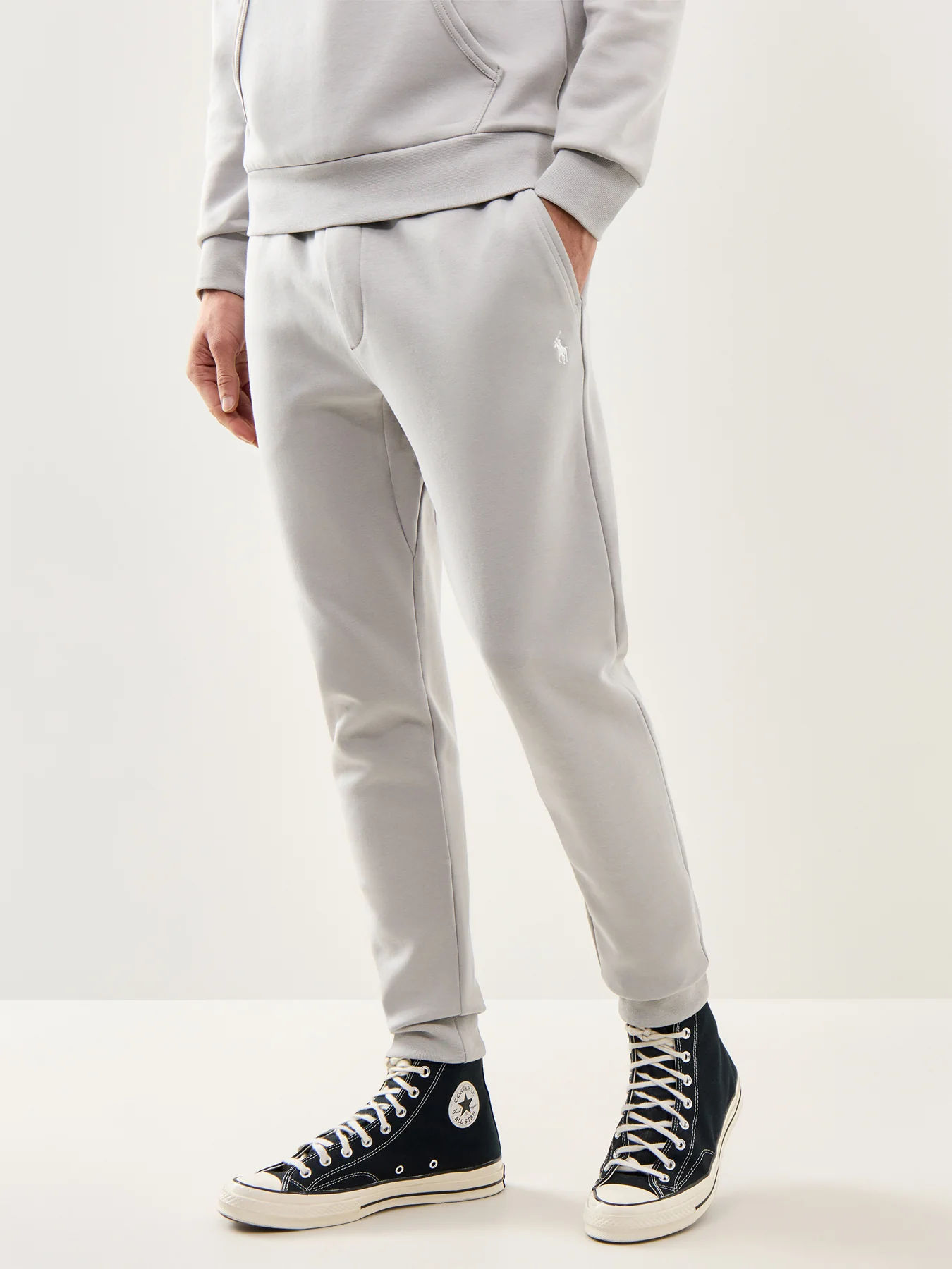 Double Knit Joggers Grey - Image 4