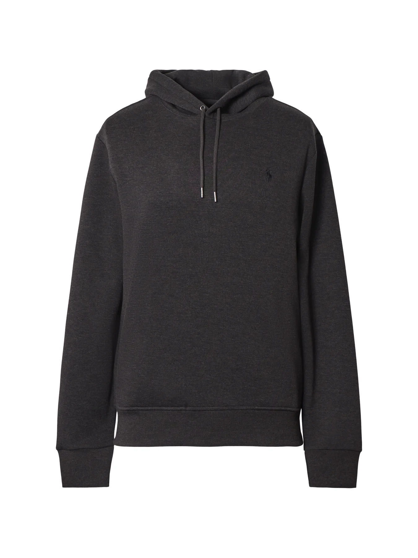 Double Knit Pullover Hoodie Grey