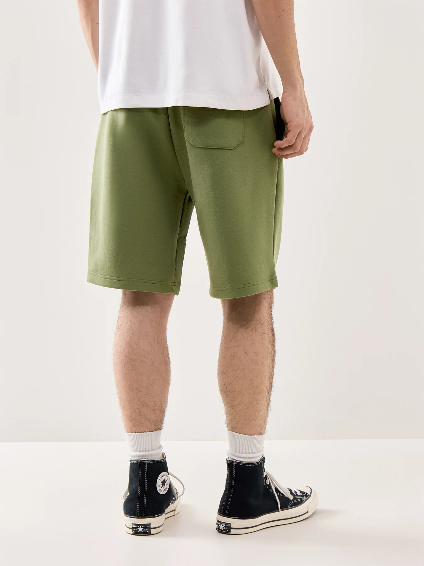 Double Knit Shorts Olive - Image 5
