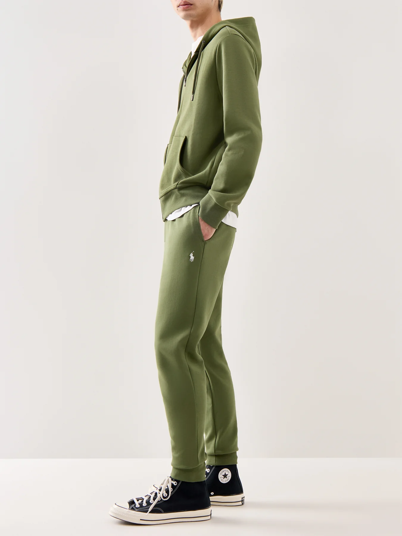 Double Knit Sweatpants Olive - Image 2