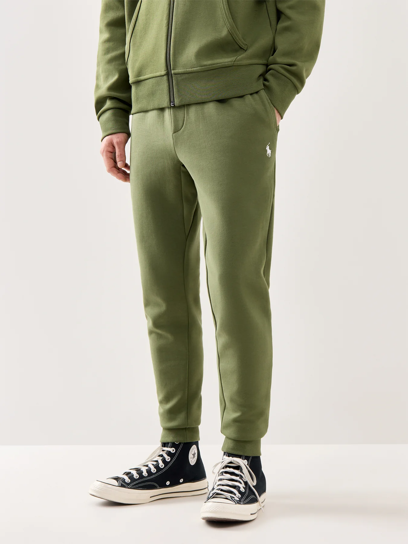 Double Knit Sweatpants Olive - Image 4