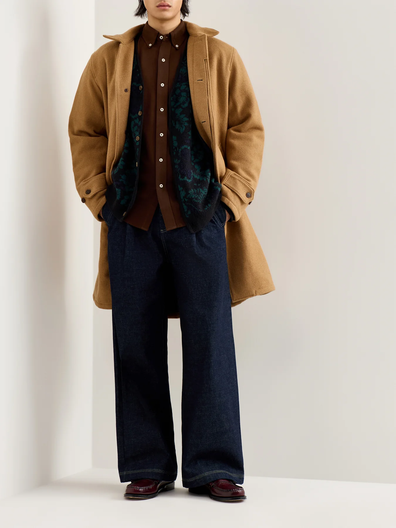 Featherweight Button-Down Collar Shirt Brown - Image 2
