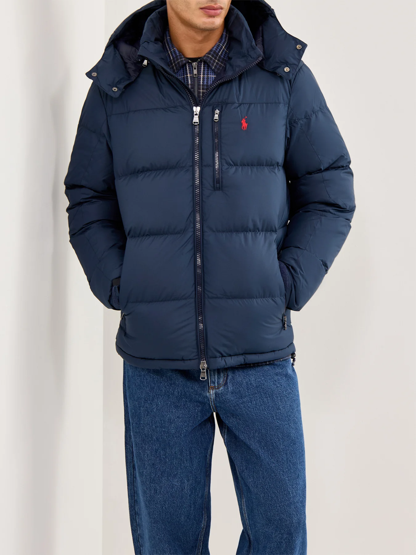 Gorham Puffer Jacket Navy - Image 4