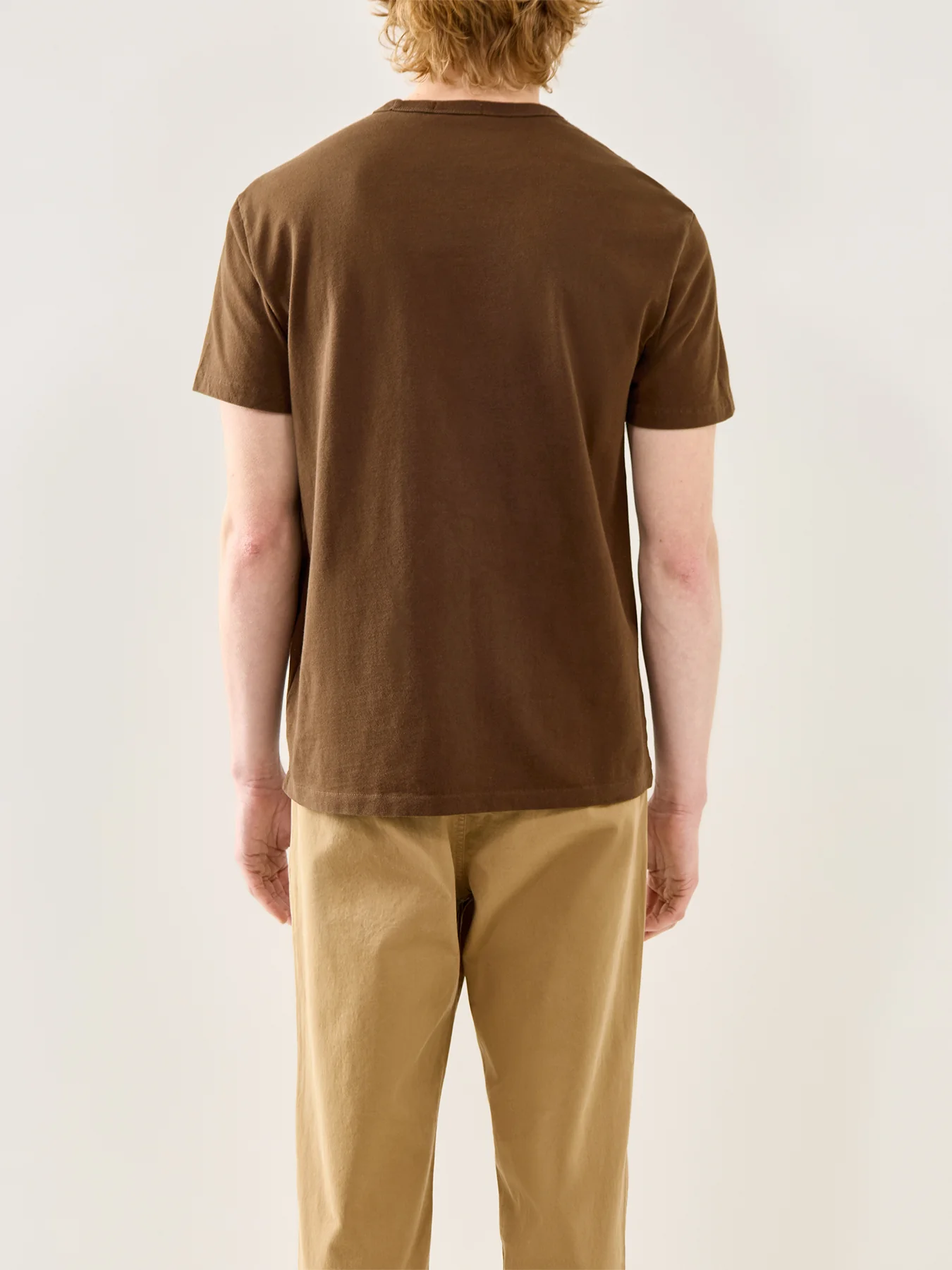 Heavy Jersey Crew Neck Tee Dark Beech - Image 5