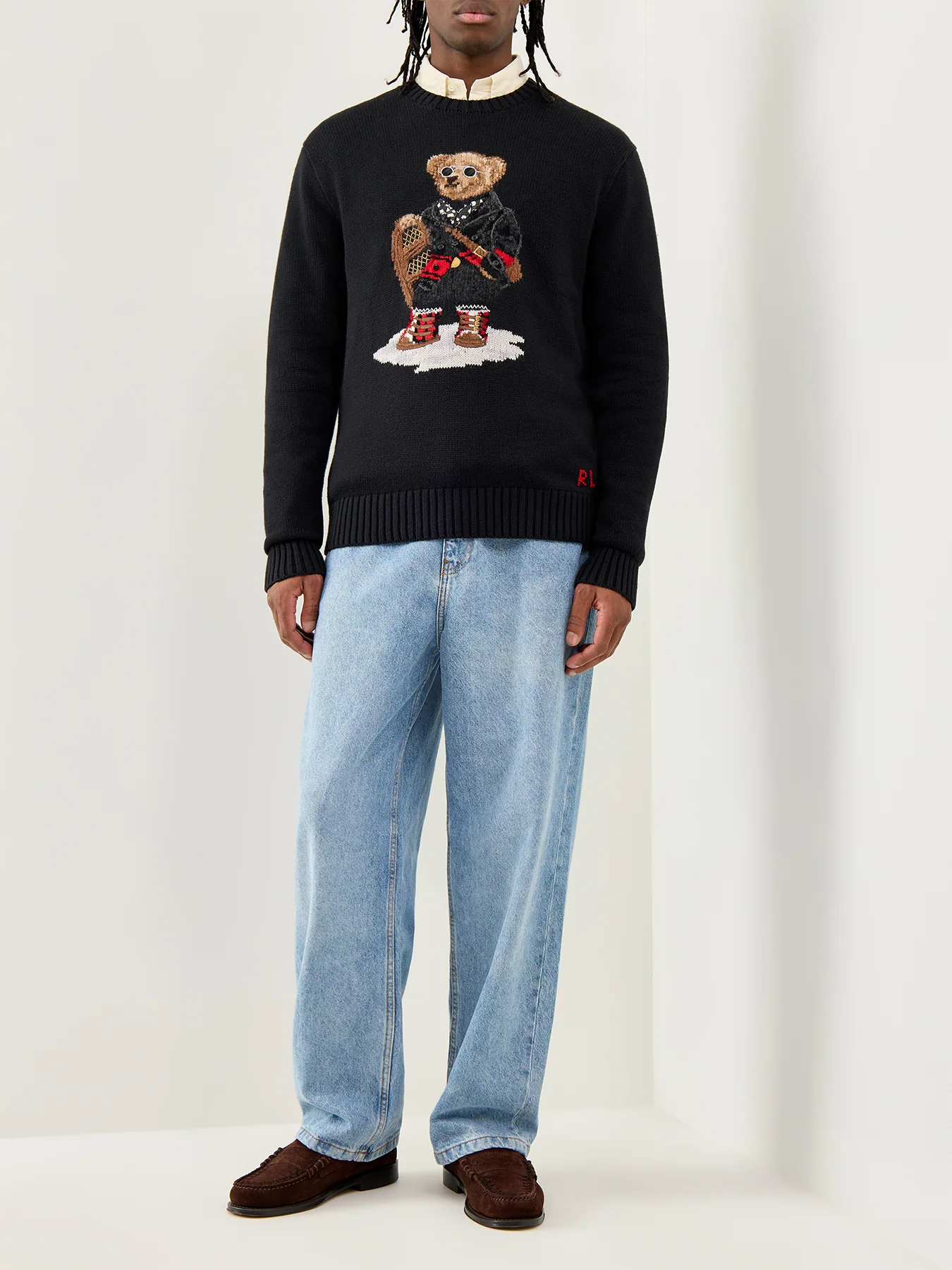 Holiday Bear Jumper Black - Image 2