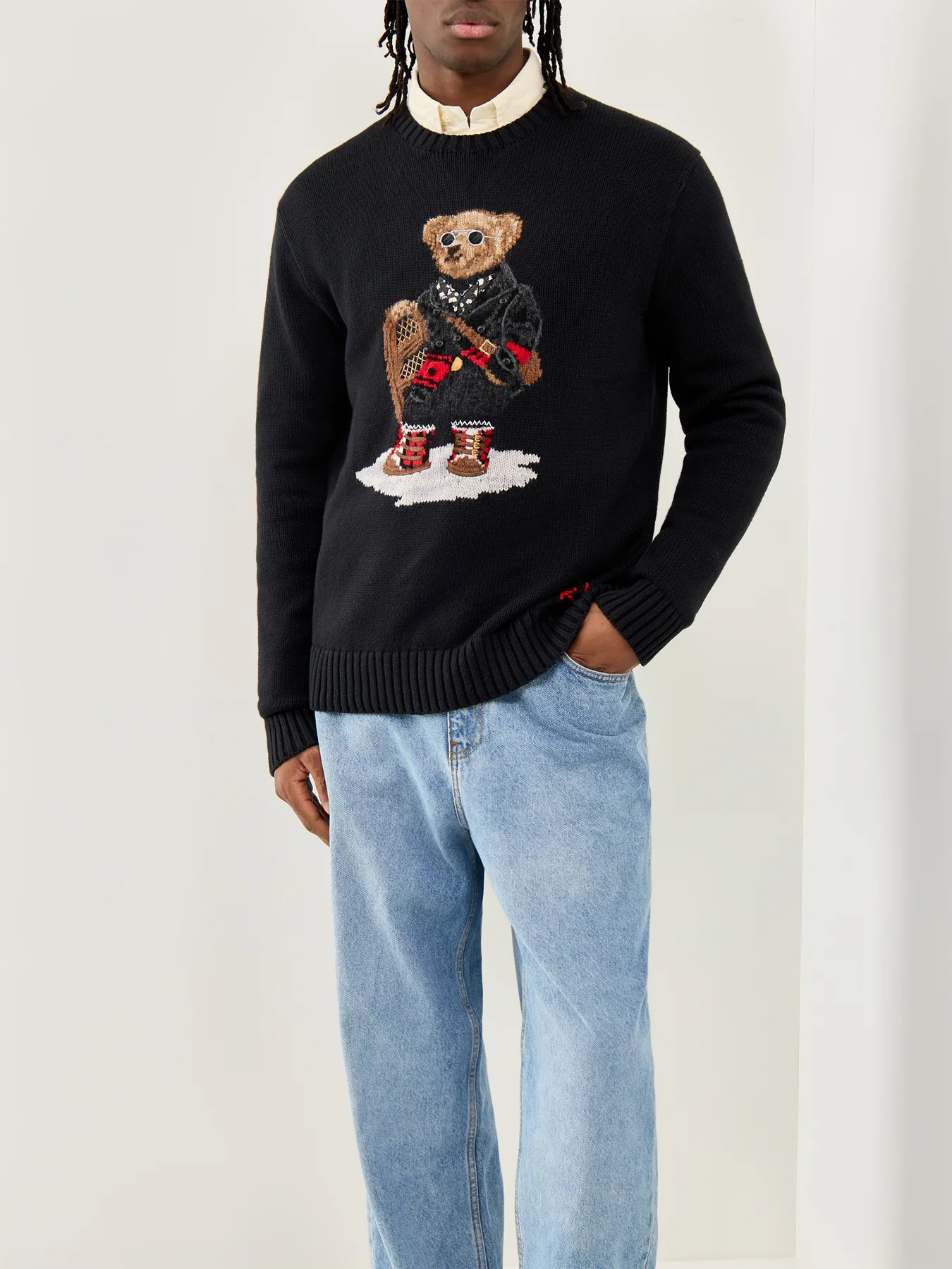 Holiday Bear Jumper Black - Image 4
