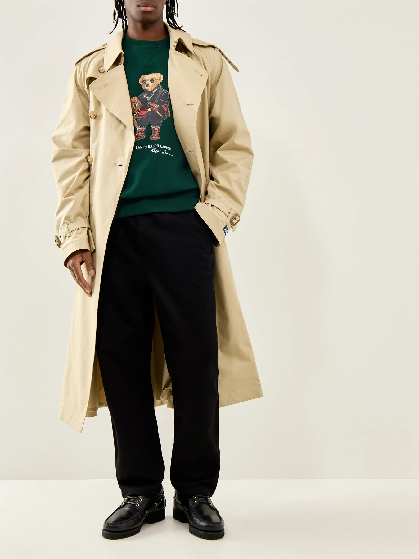 Holiday Bear Sweatshirt Green - Image 2