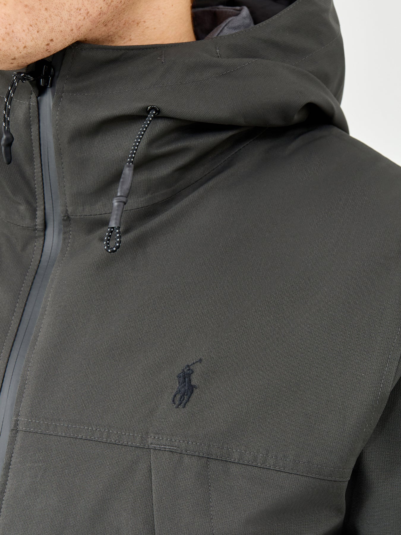 Hooded Padded Jacket Grey - Image 3