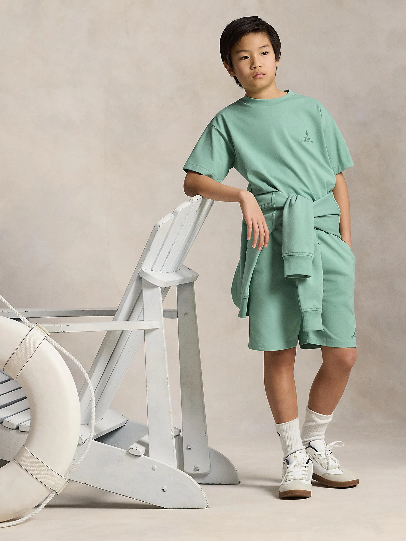 Kids’ Knit Shorts Blue - Image 13